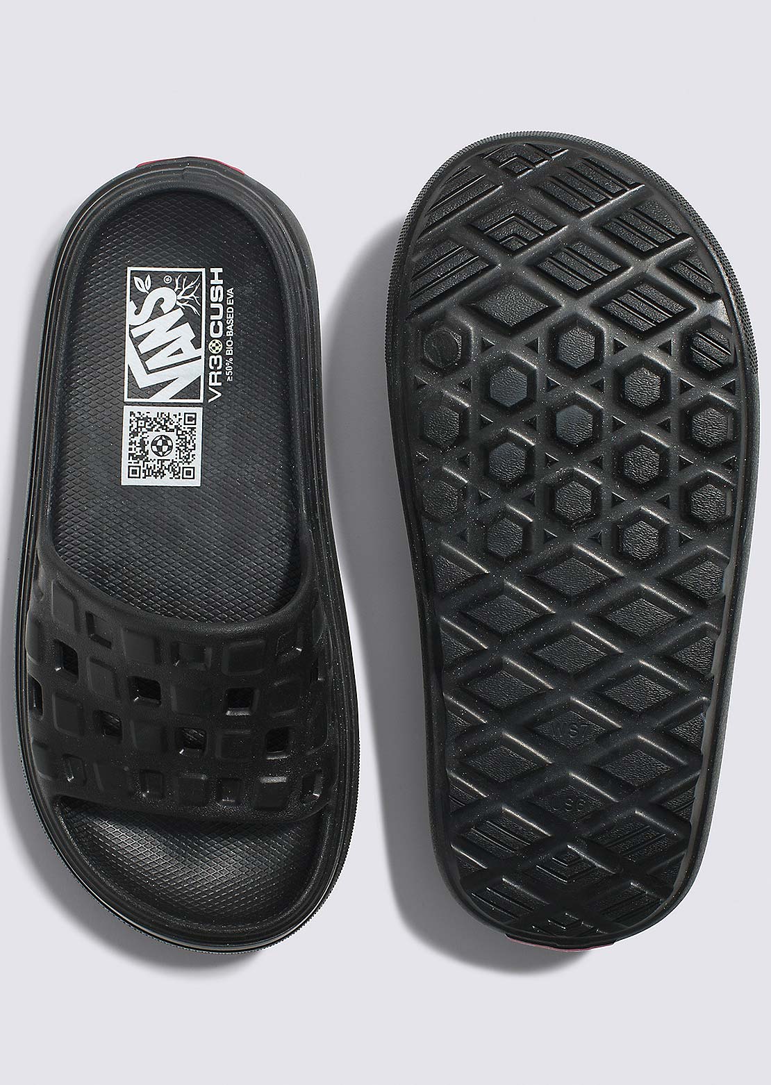 Vans Men&#39;s Slide-On VR3 Cush Sandals Black