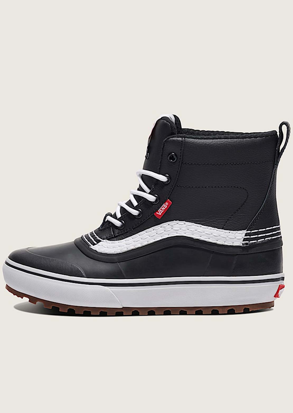 Vans Men's Standard MID Waterproof Shoes Black/White