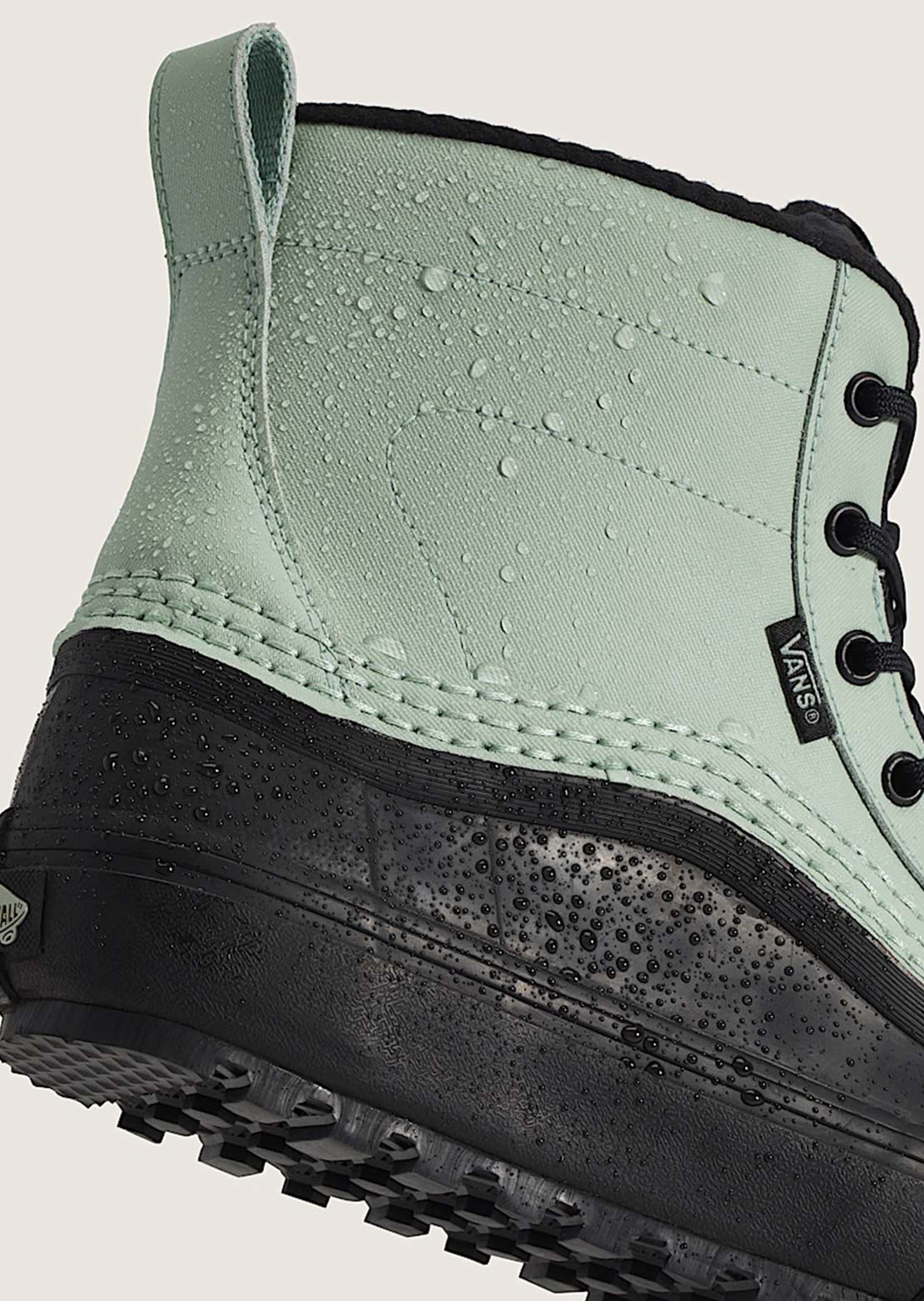 Vans Men's Standard MID Waterproof Shoes Gray Olive