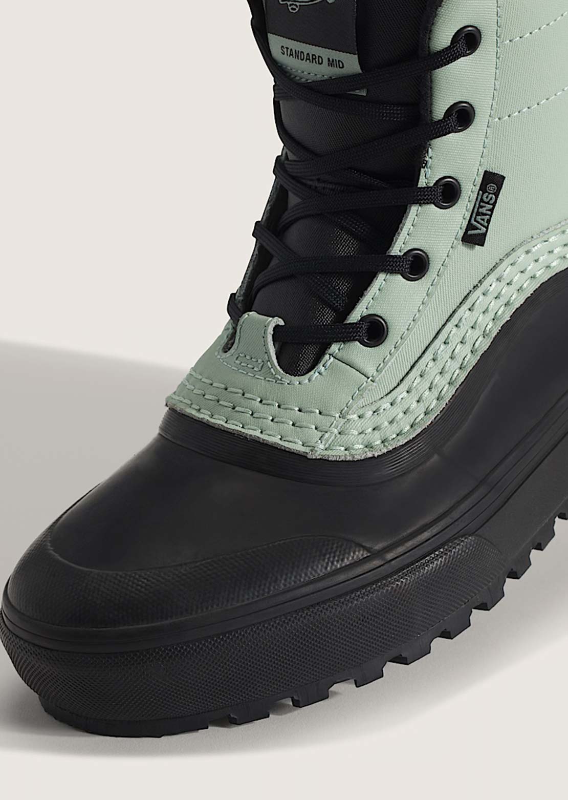 Vans Men's Standard MID Waterproof Shoes Gray Olive