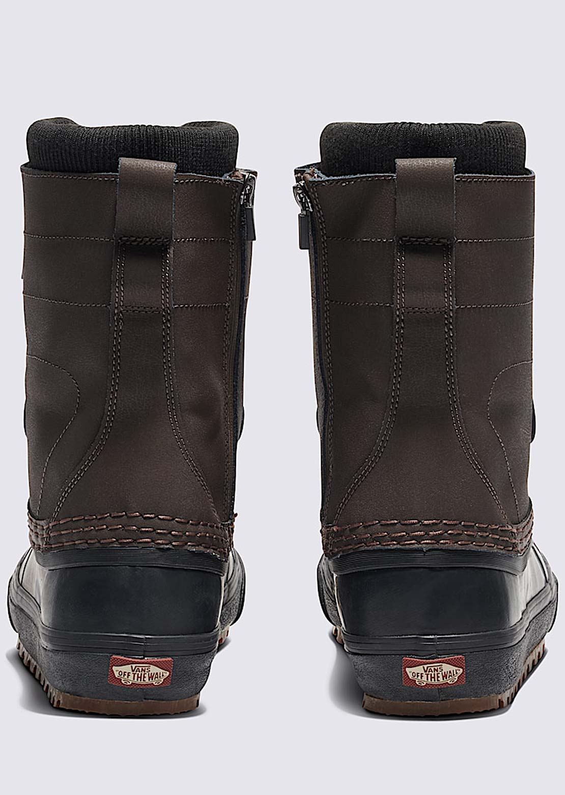 Vans Men's Standard Zip Waterproof Shoes Brown/Black