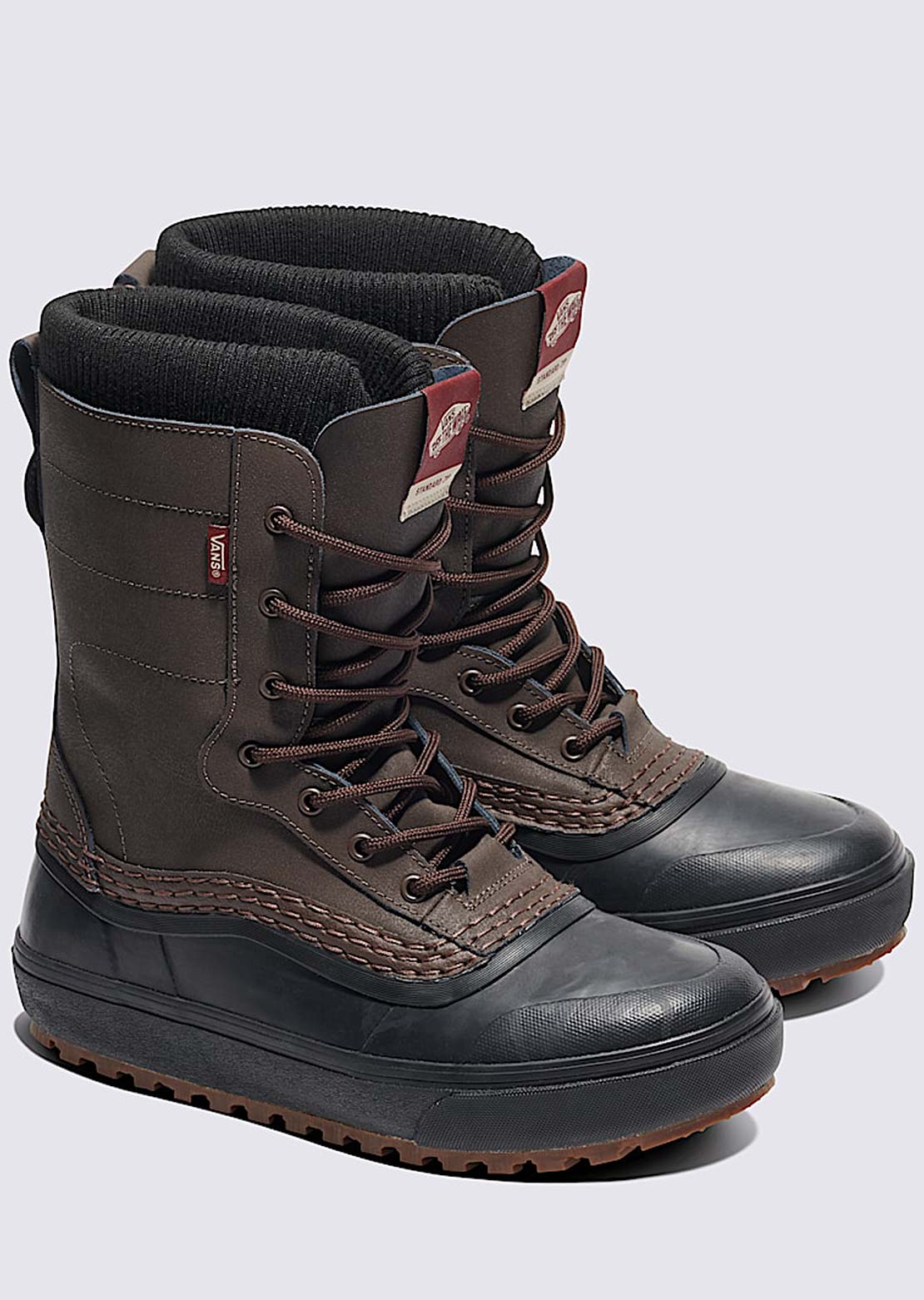 Vans Men's Standard Zip Waterproof Shoes Brown/Black