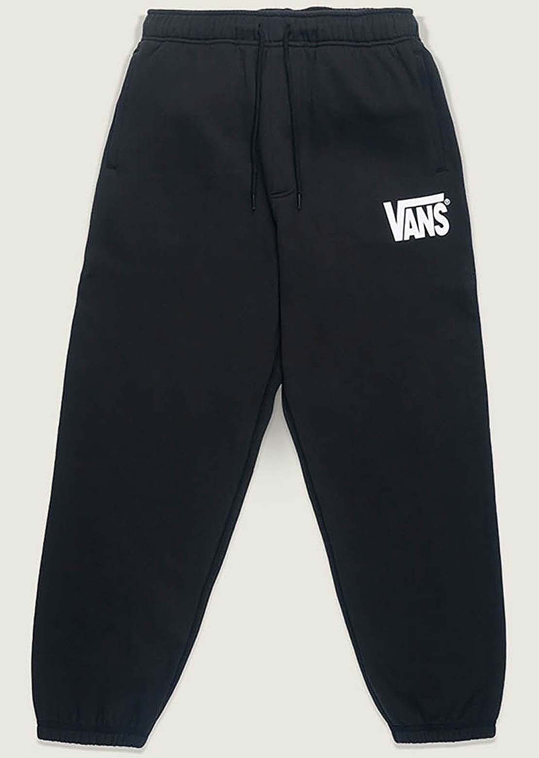 Vans Men's Stretch Logo Fleece Pants Black/White
