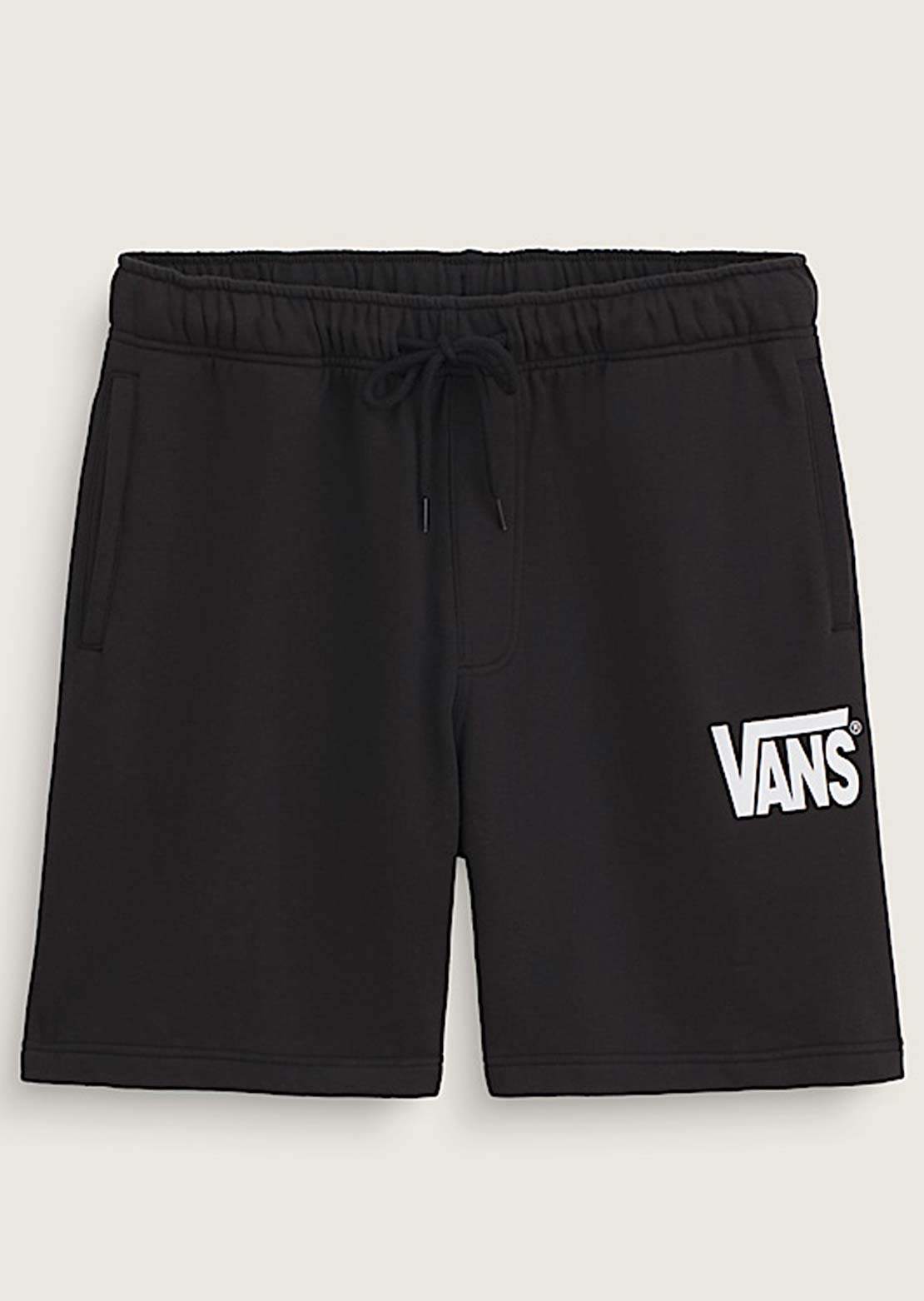 Vans Men's Stretch Logo Fleece Shorts Black/White