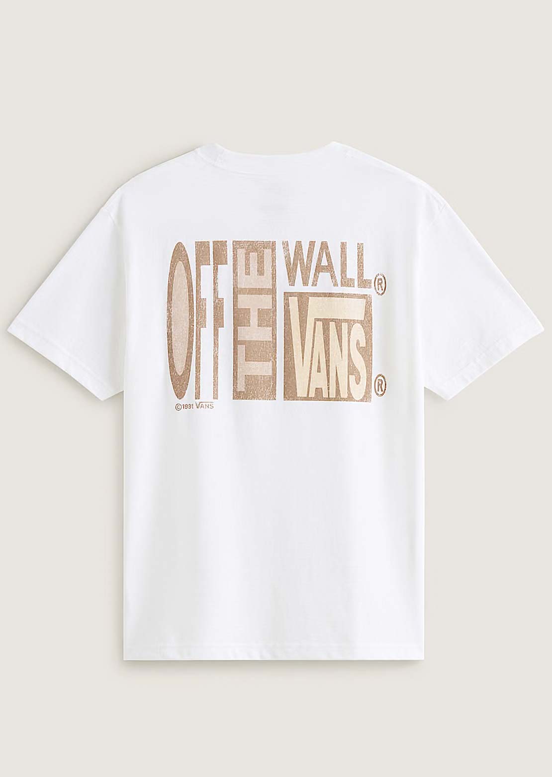 Vans Men's Stretch Stack Crackle T-Shirt White