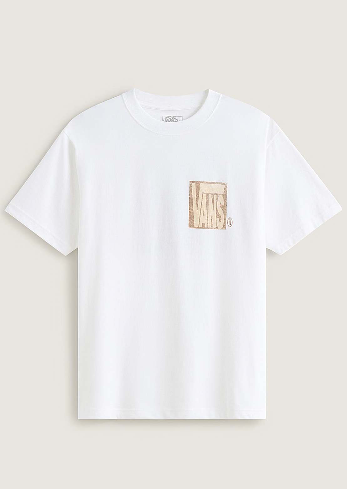 Vans Men's Stretch Stack Crackle T-Shirt White