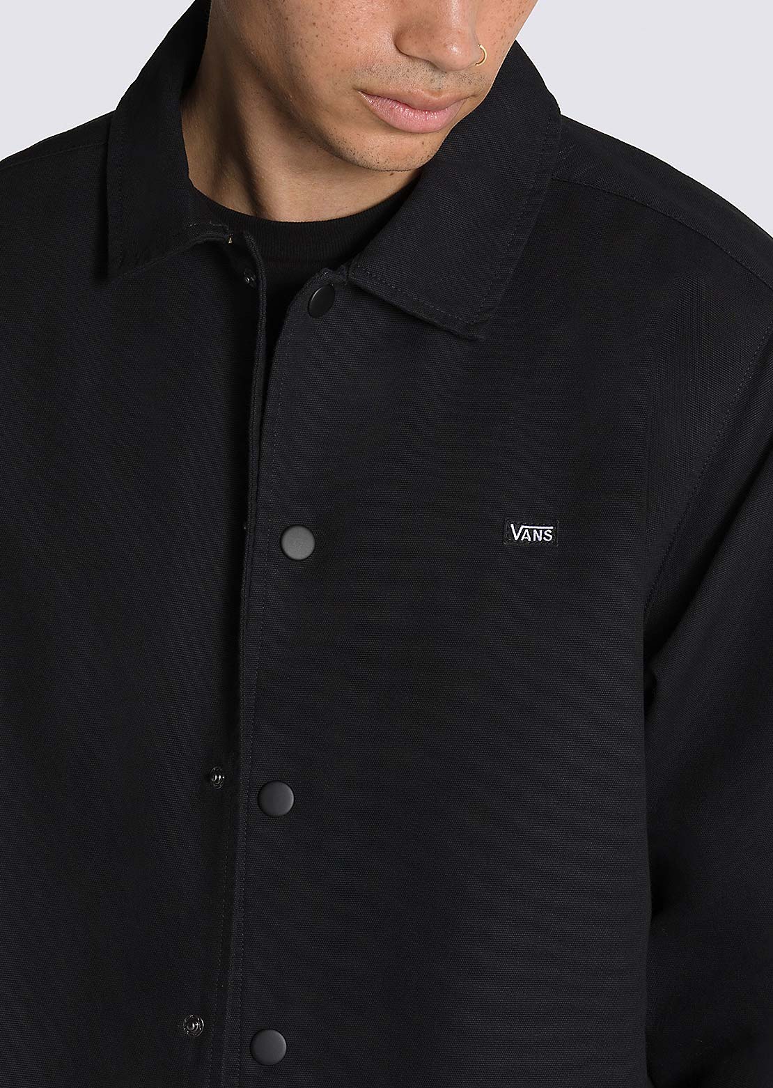 Vans Men&#39;s Torrey Canvas Coach Jacket Black