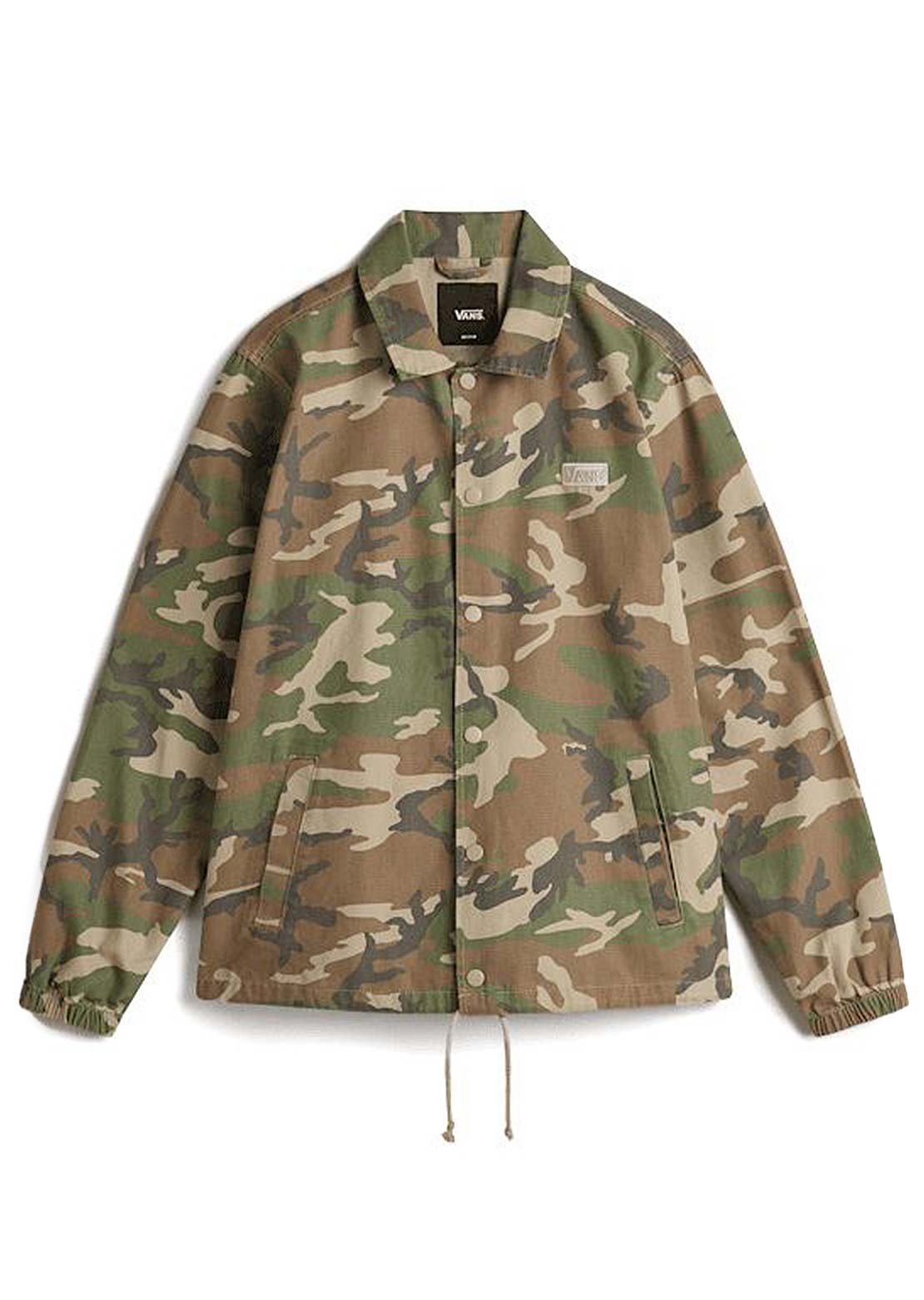 Vans Men's Torrey Canvas Coach Jacket Vintage Camo