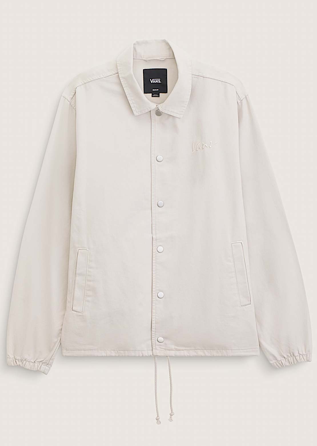 Vans Men's Torrey Canvas Coaches Jacket Taupe Mist