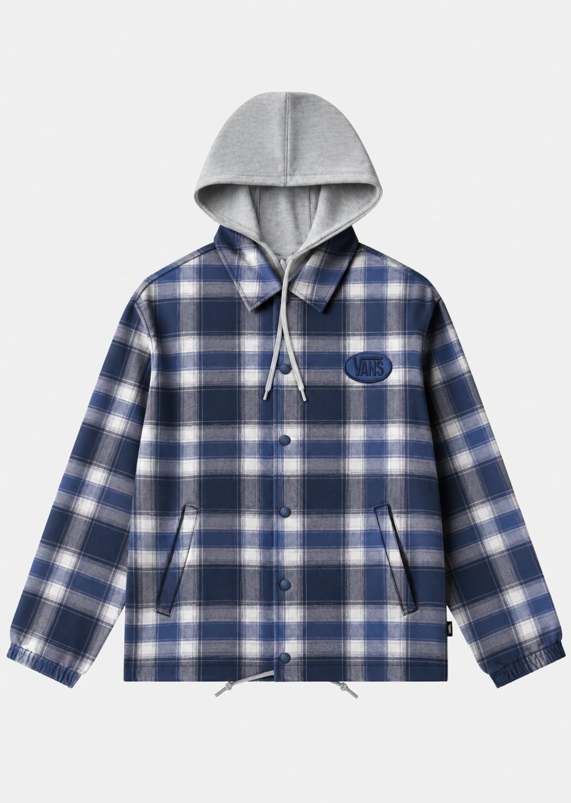 Vans Men's Torrey Coaches Flannel Jacket Dress Blues