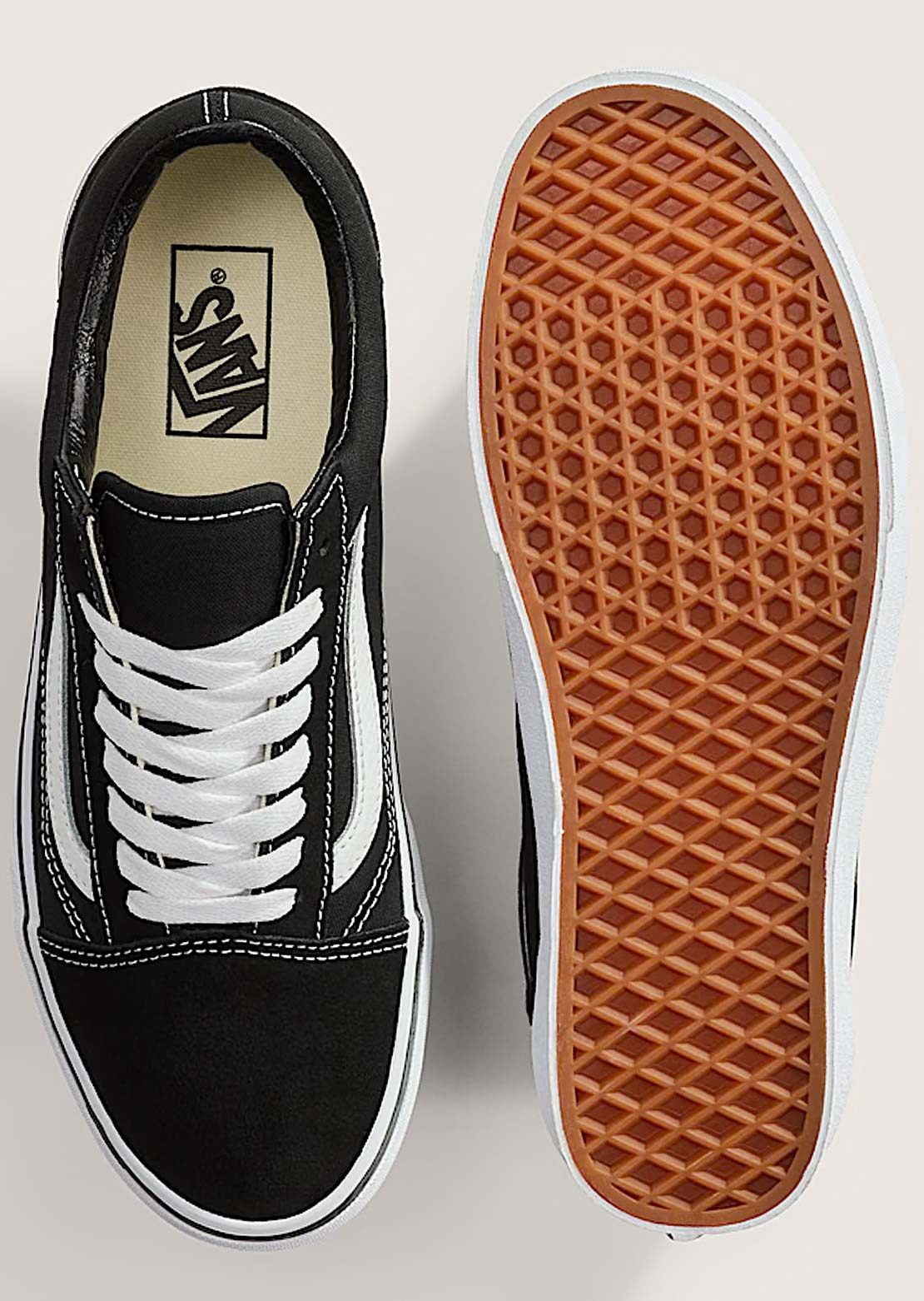 Vans Unisex Old Skool Shoes Black/White