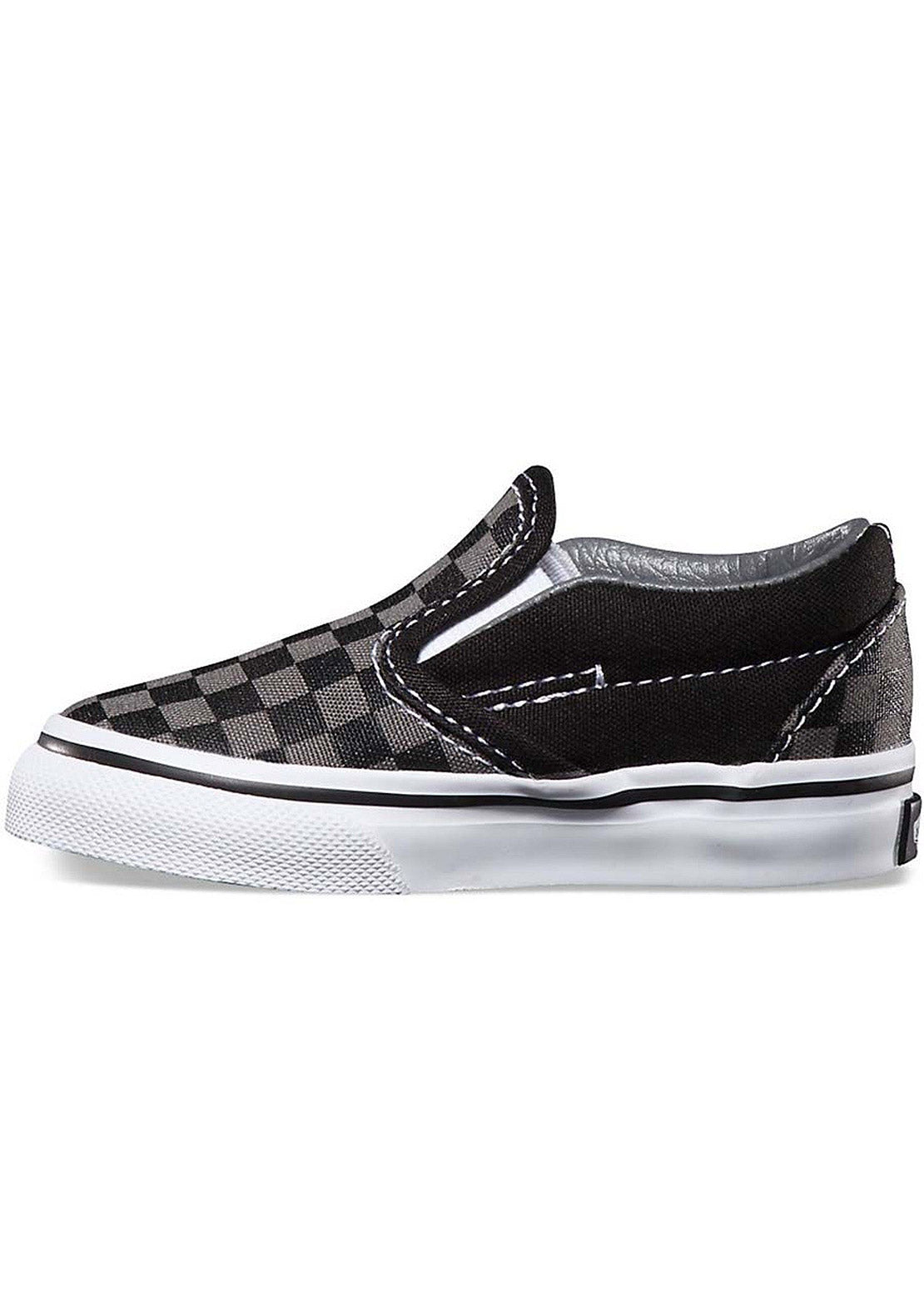 Vans Toddler Classic Slip-On Sandals Black Pewter Checkerboard