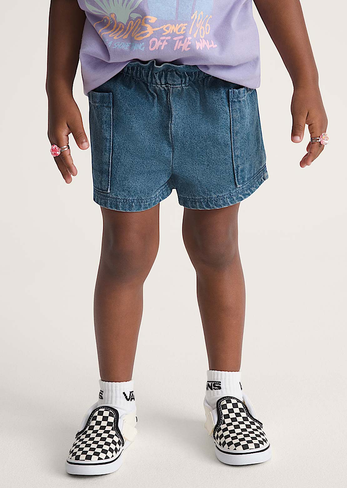 Vans Toddler Joy Ruffled E-Waist Shorts Vintage Indigo