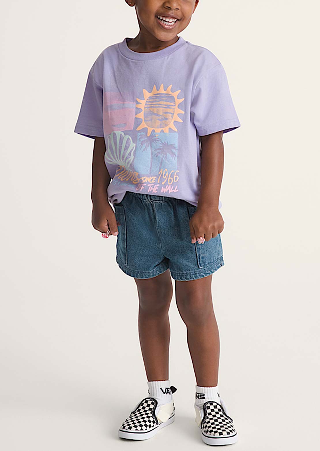 Vans Toddler Joy Ruffled E-Waist Shorts Vintage Indigo