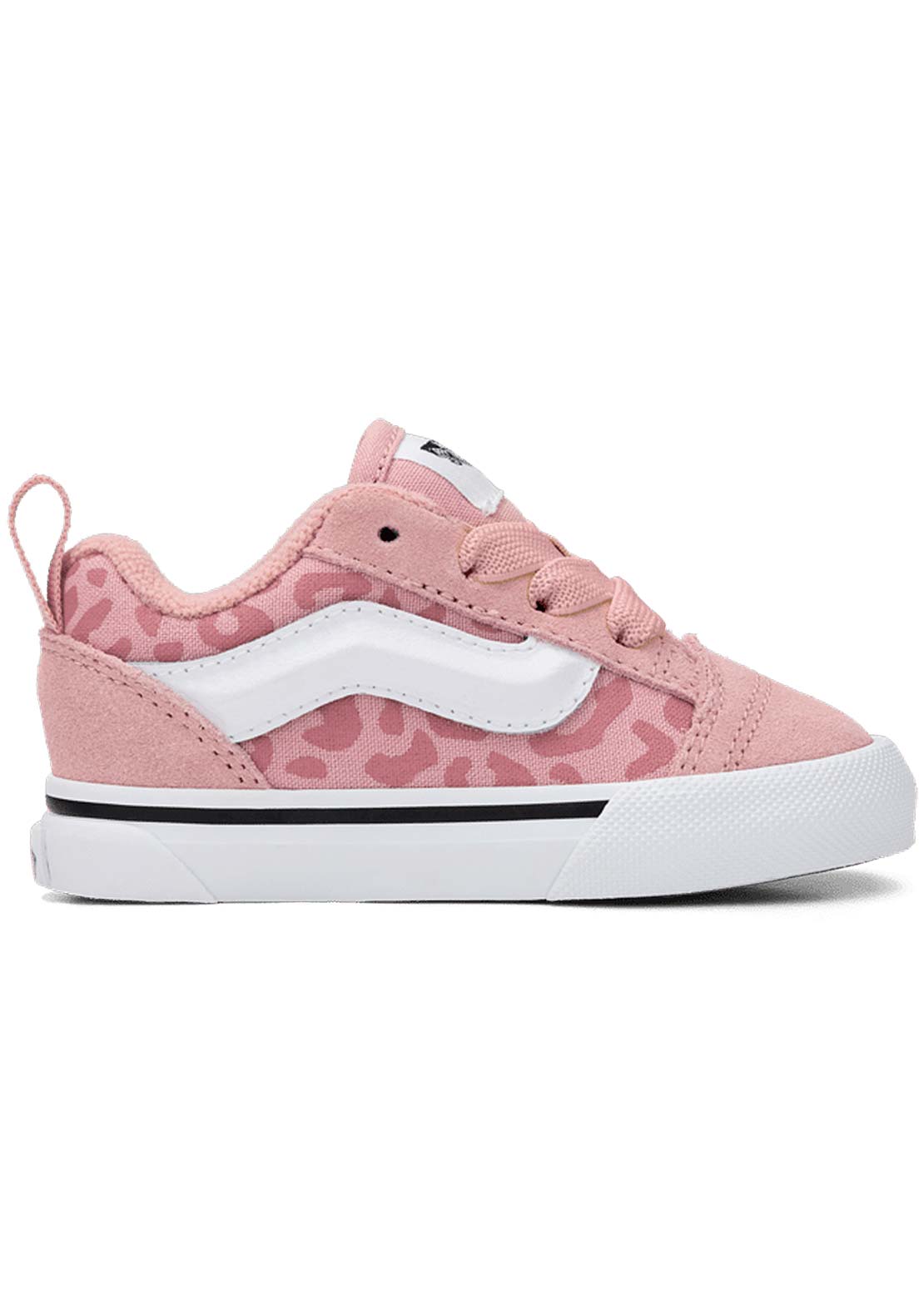 Vans Toddler KNU Skool Elastic Lace Shoes Leopard Misty Mauve