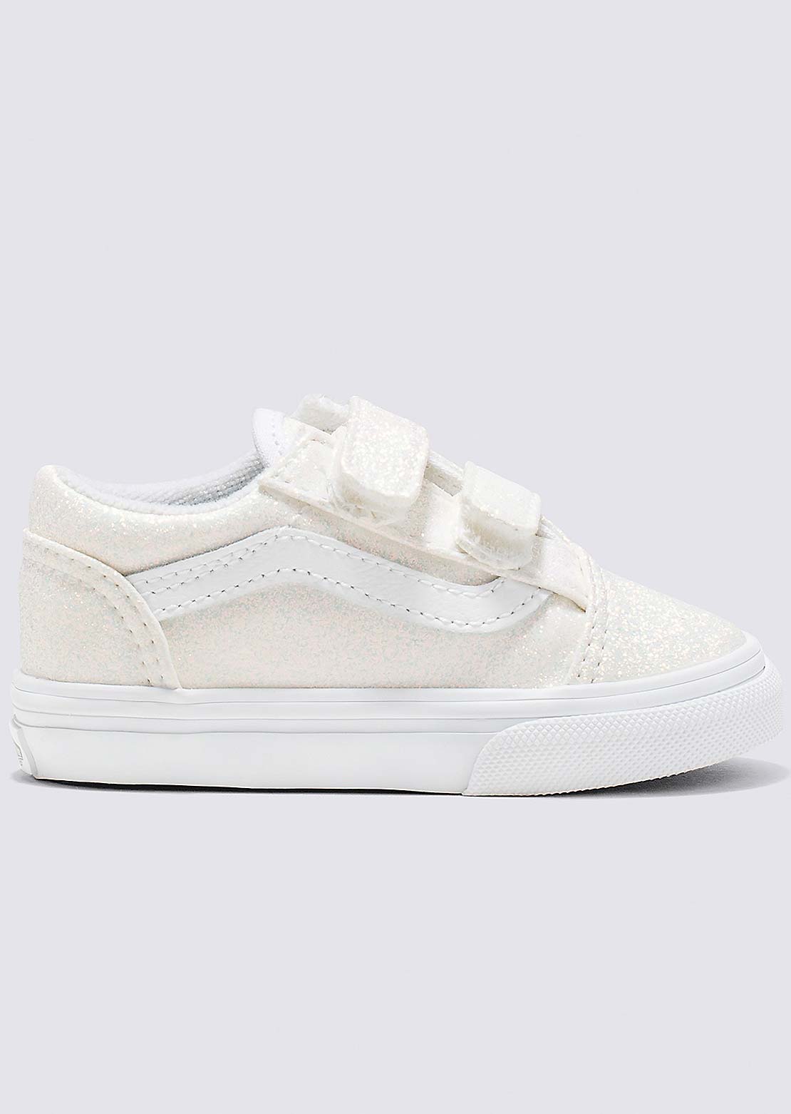 Vans Toddler Old Skool V Shoes Glittering White