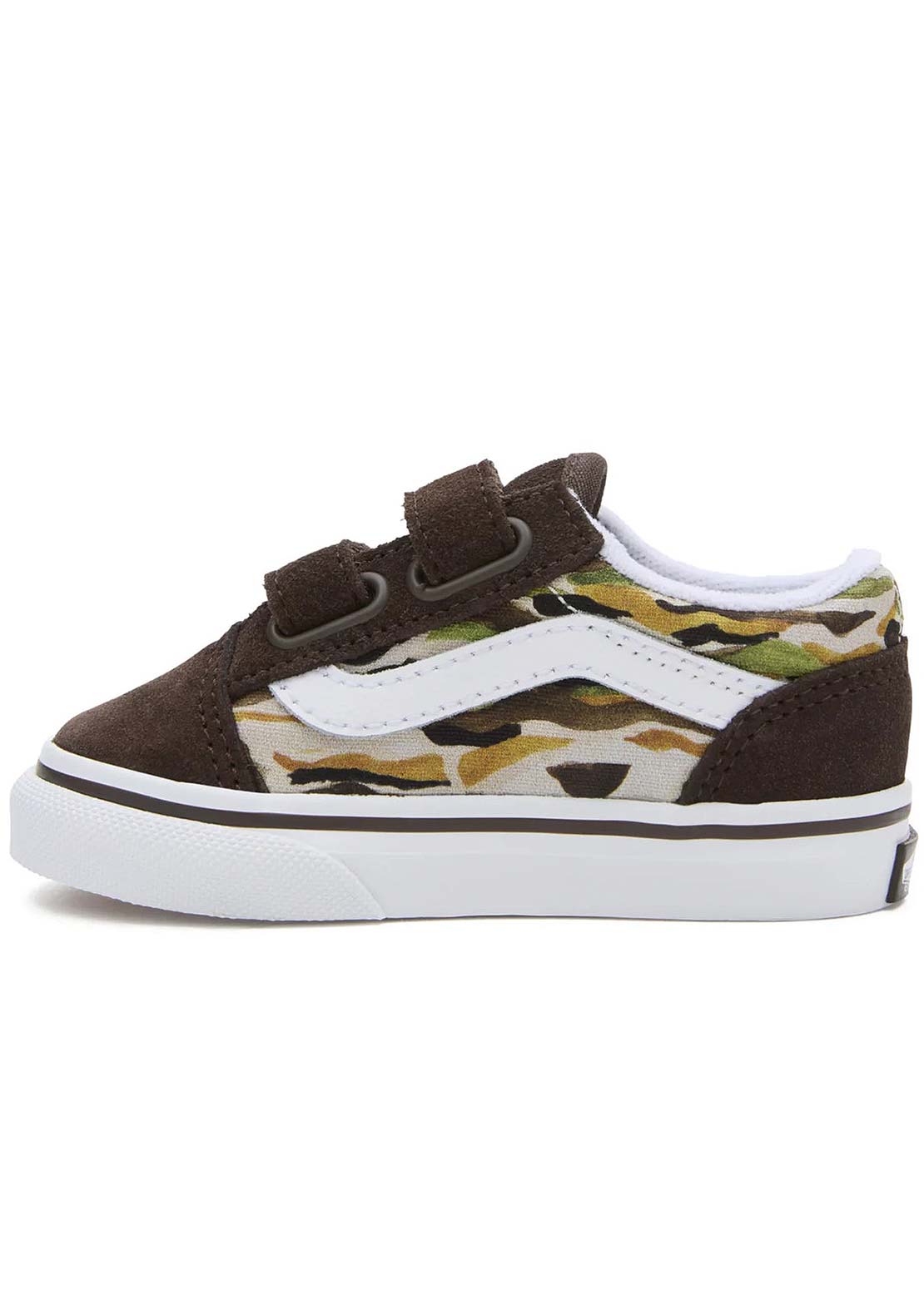 Vans Toddler Old Skool V Shoes Painted Camo Brown/Multi