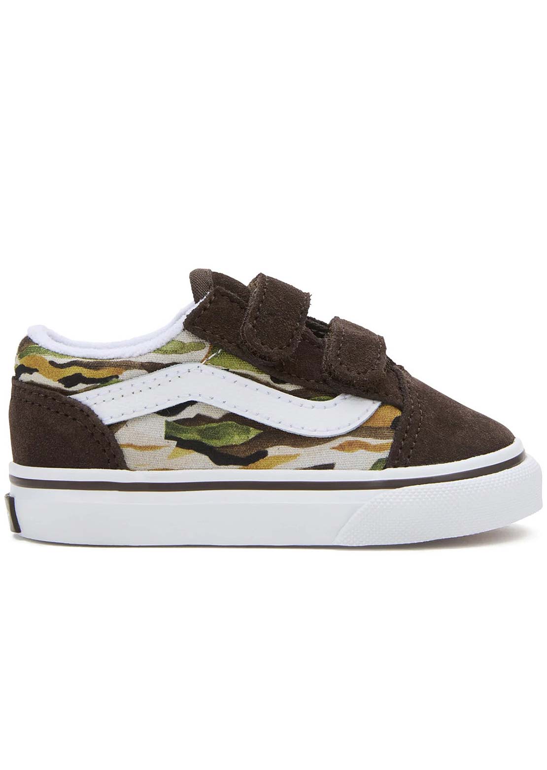 Vans Toddler Old Skool V Shoes Painted Camo Brown/Multi