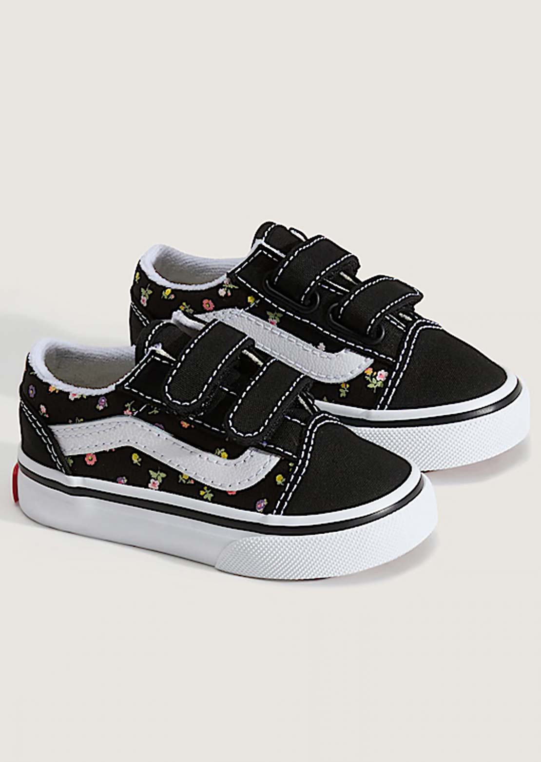 Vans Toddler Old Skool V Shoes Ditsy Floral Black/Sunset Blush