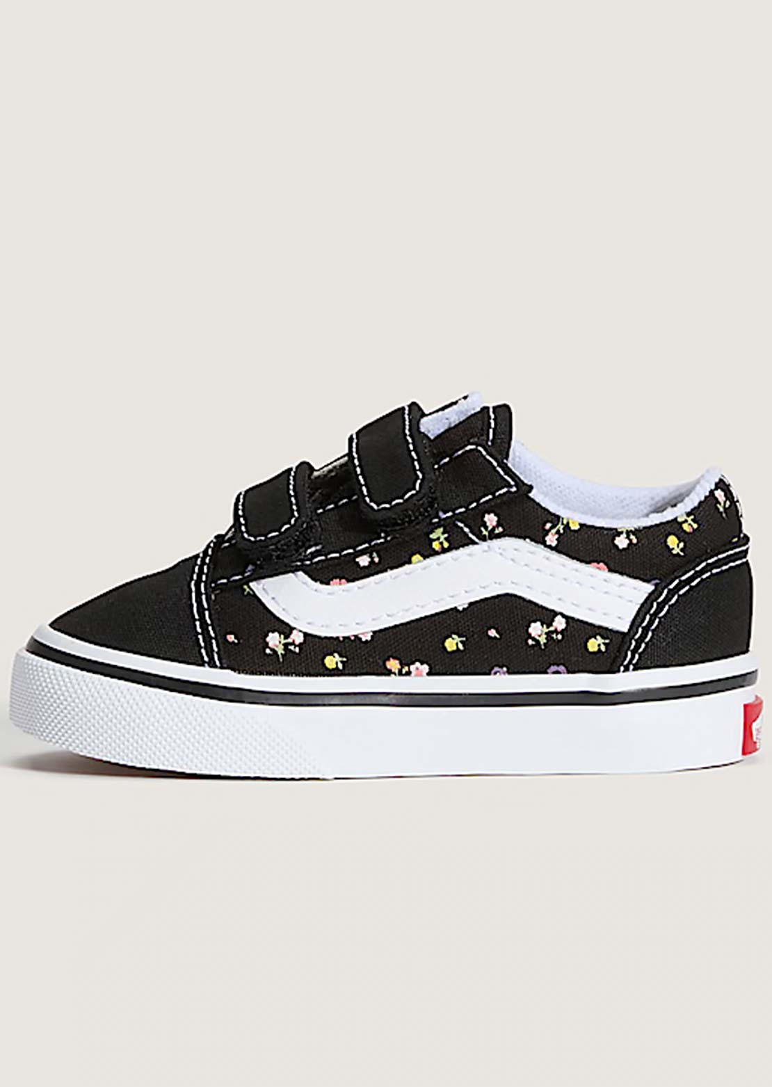 Vans Toddler Old Skool V Shoes Ditsy Floral Black/Sunset Blush