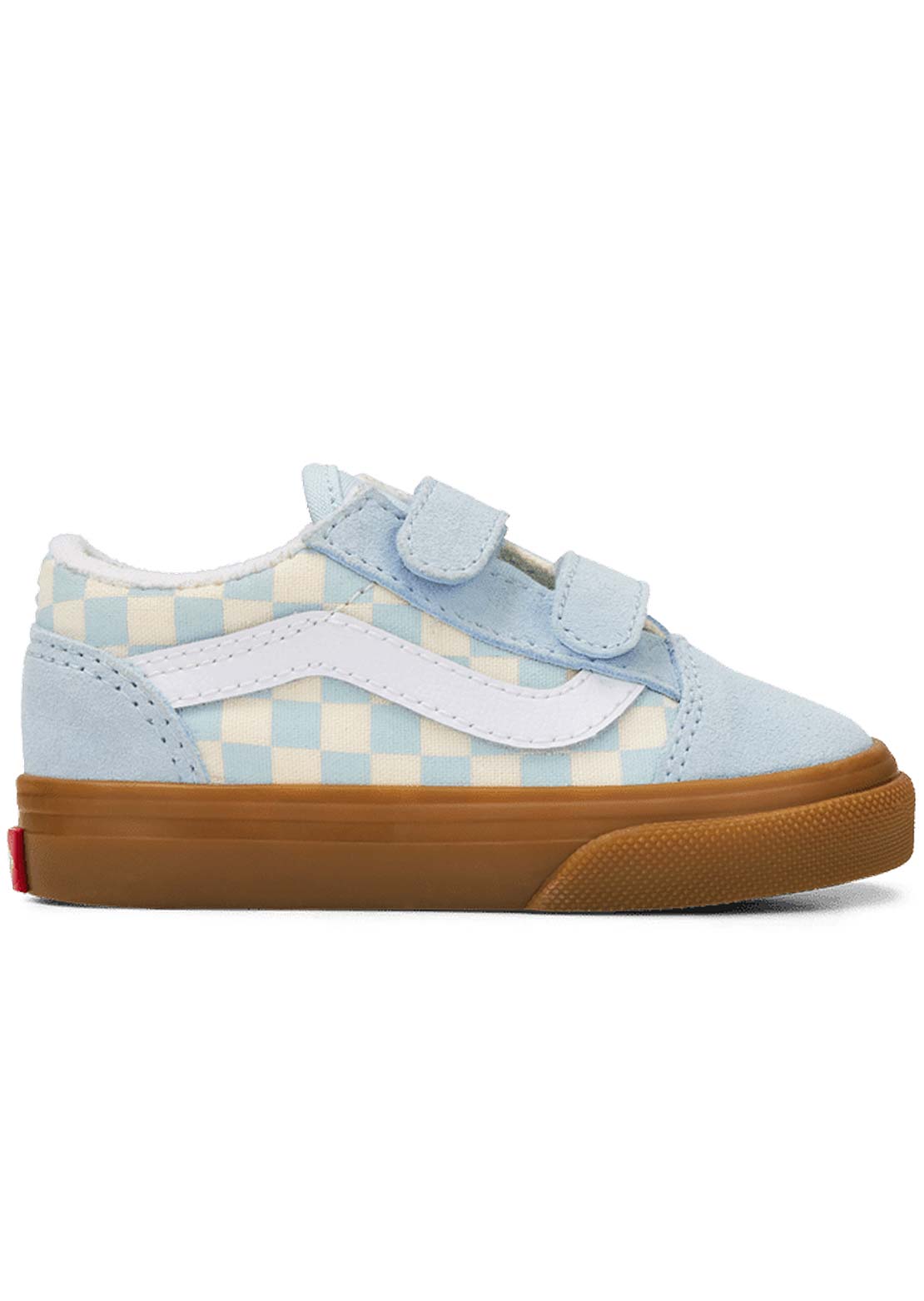 Vans Toddler Old Skool V Shoes Gum Check Dawn Mist