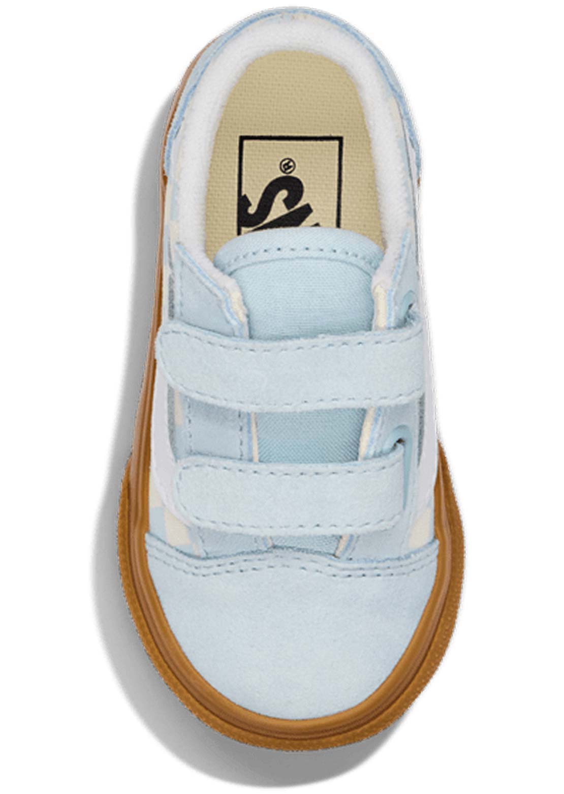 Vans Toddler Old Skool V Shoes Gum Check Dawn Mist