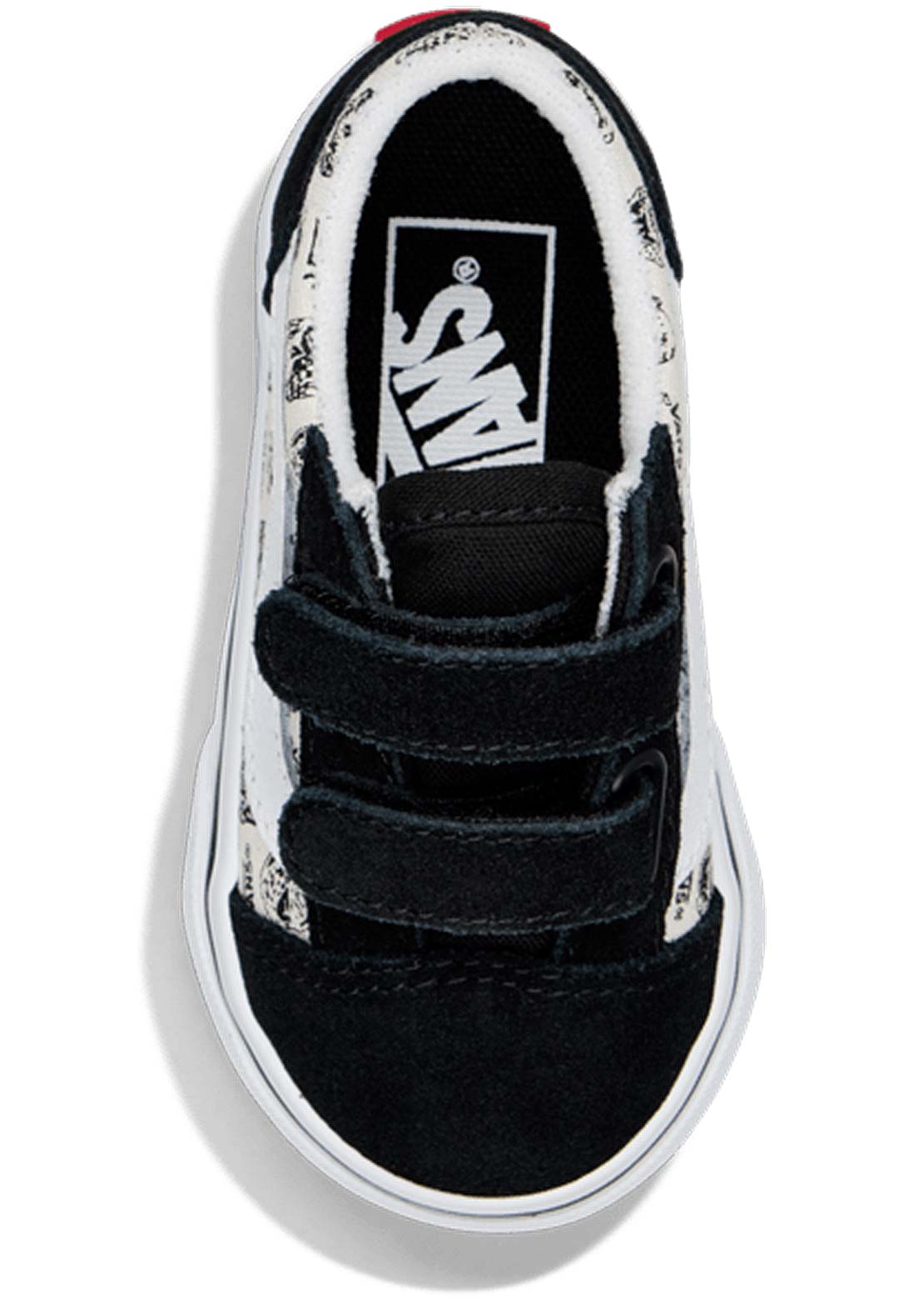 Vans Toddler Old Skool V Shoes Skull Multi
