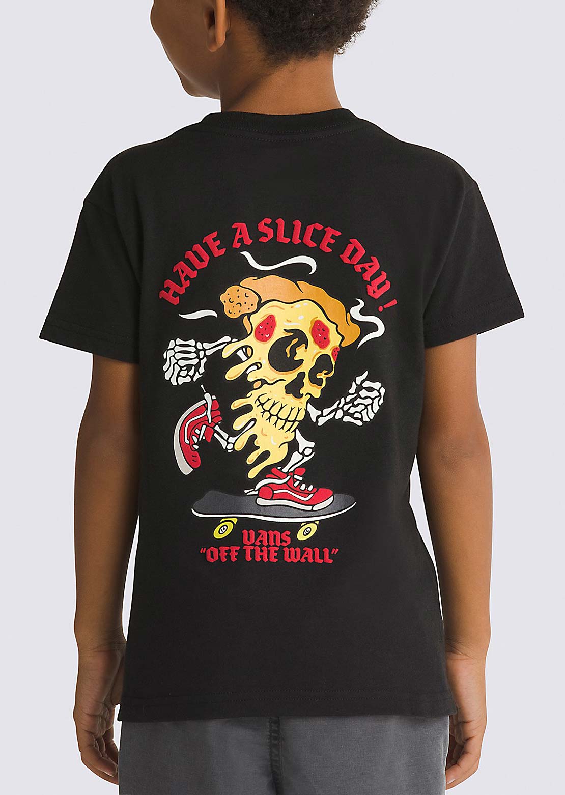 Vans Toddler Pizza Skull SS T-Shirt Black