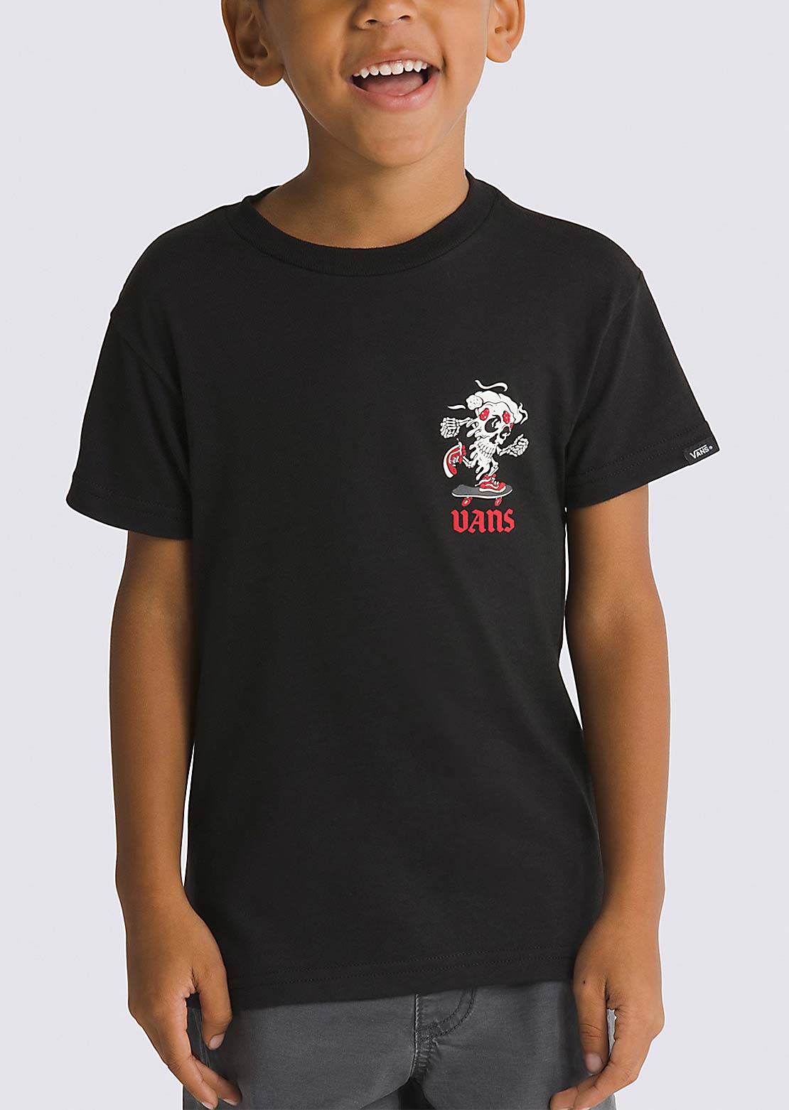 Vans Toddler Pizza Skull SS T-Shirt Black