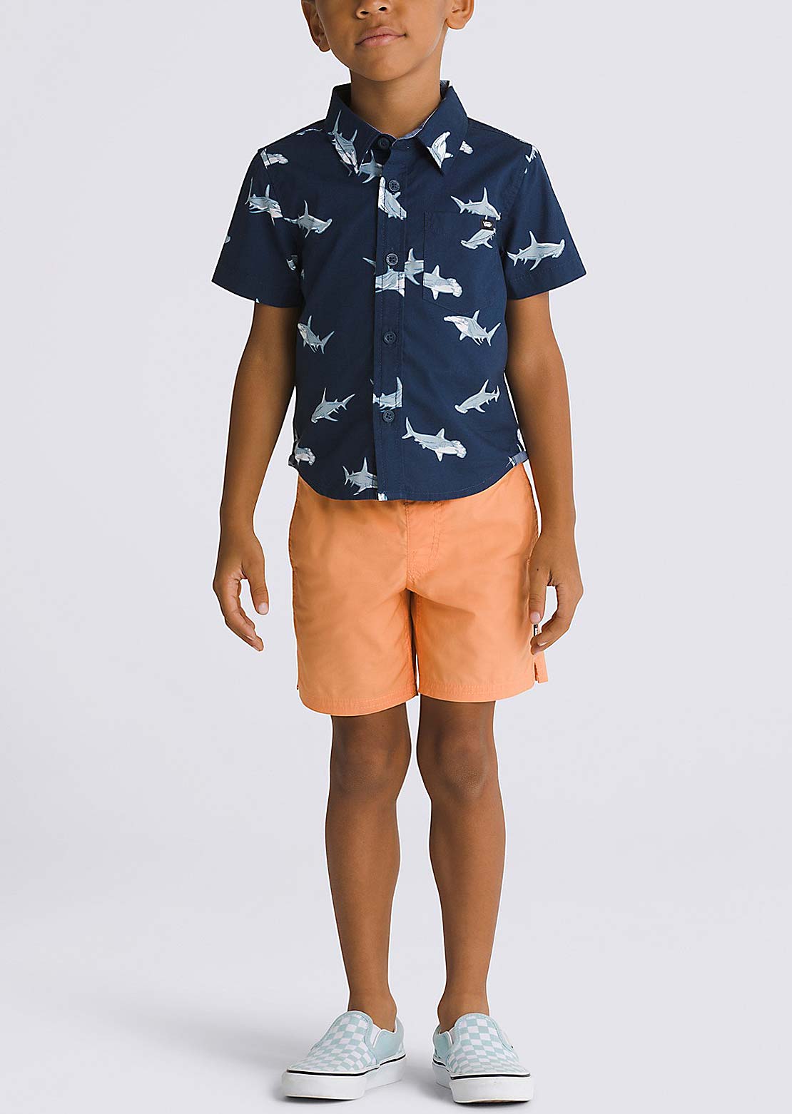 Vans Toddler Shark SS T-Shirt Dress Blues