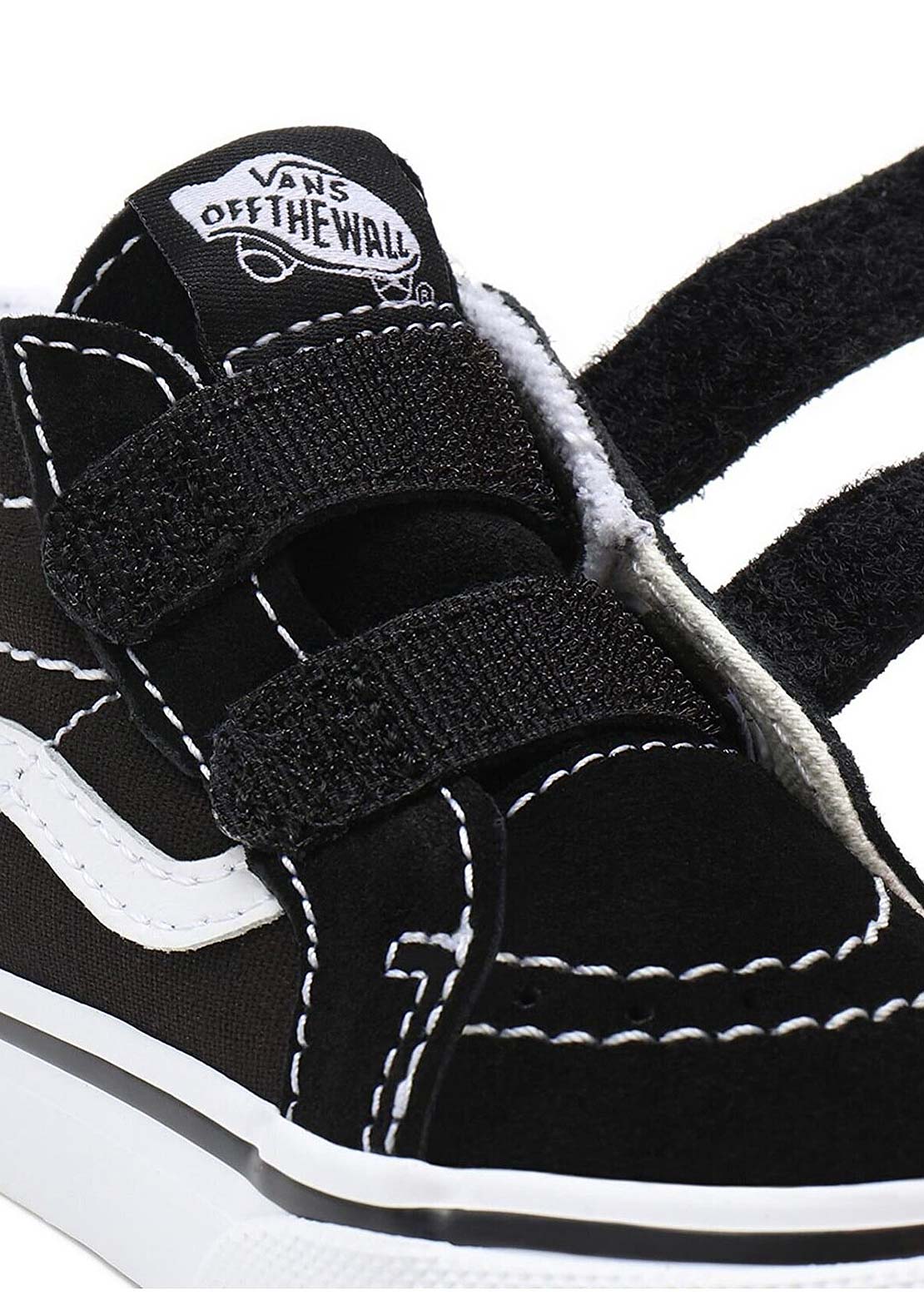 Vans Toddler Sk8-Mid Reissue V Shoes Black/True White