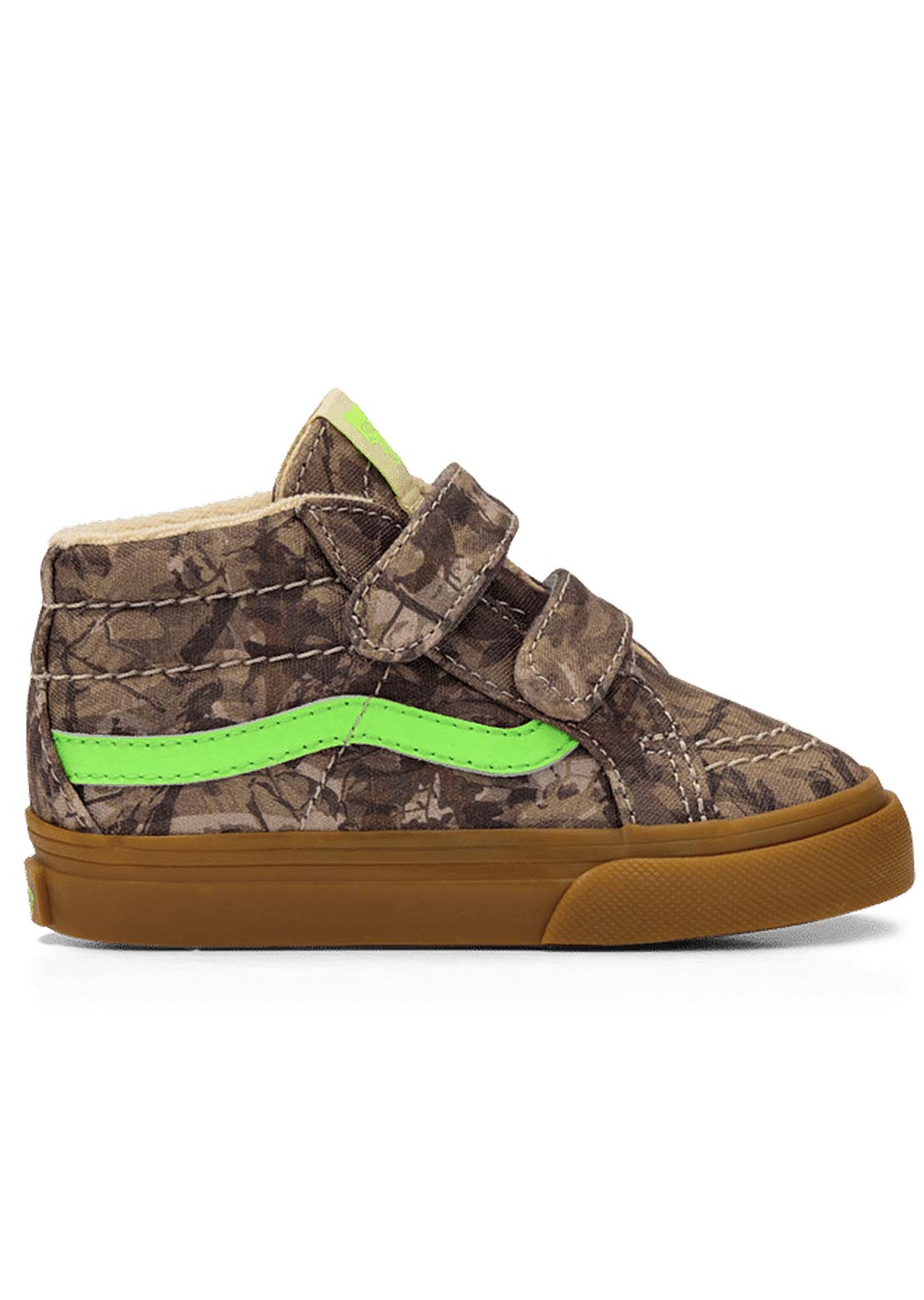 Vans Toddler SK8-Mid Reissue V Shoes Green Camo Gecko
