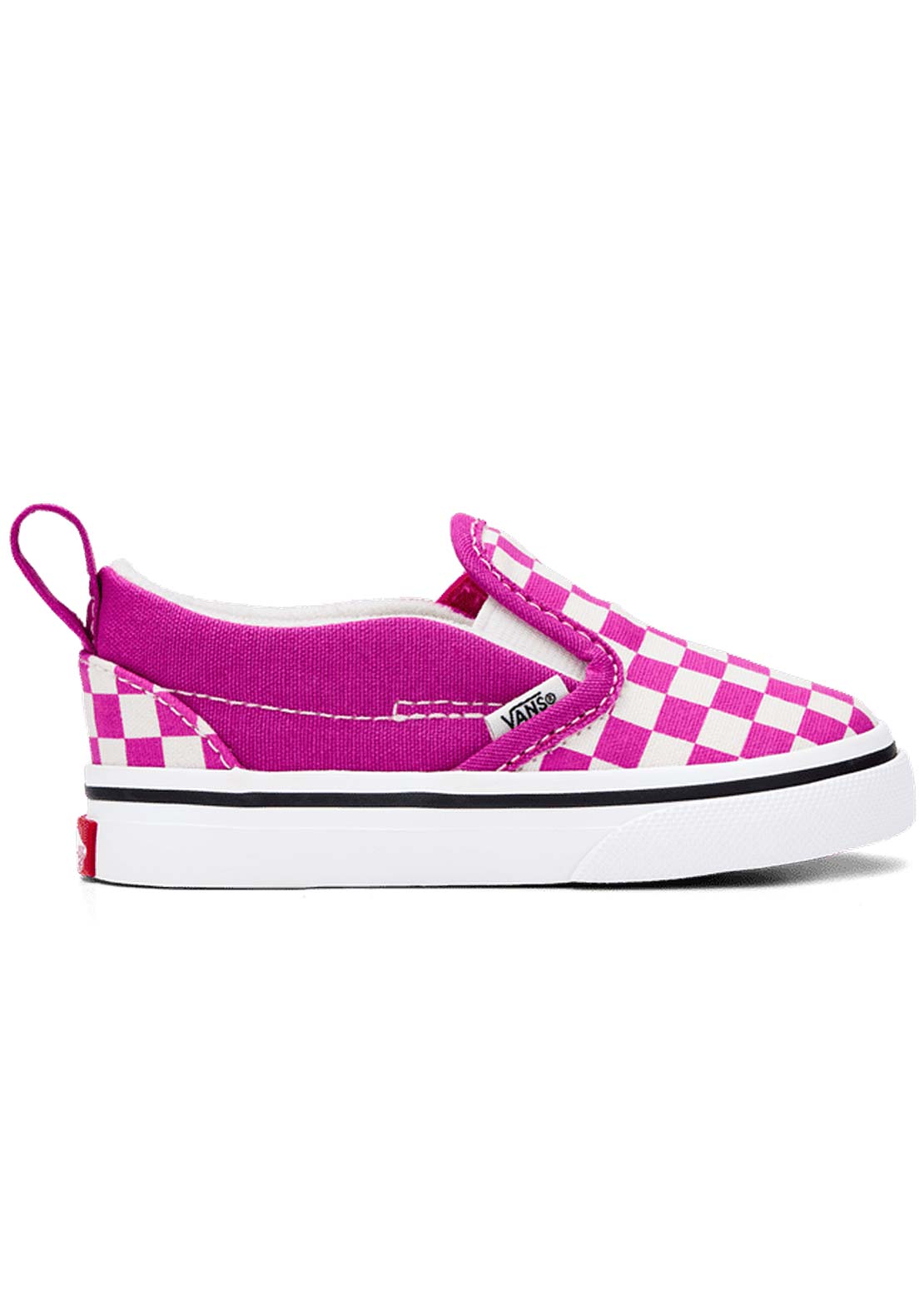 Vans Toddler Slip-on V Shoes Checkerboard Purple White
