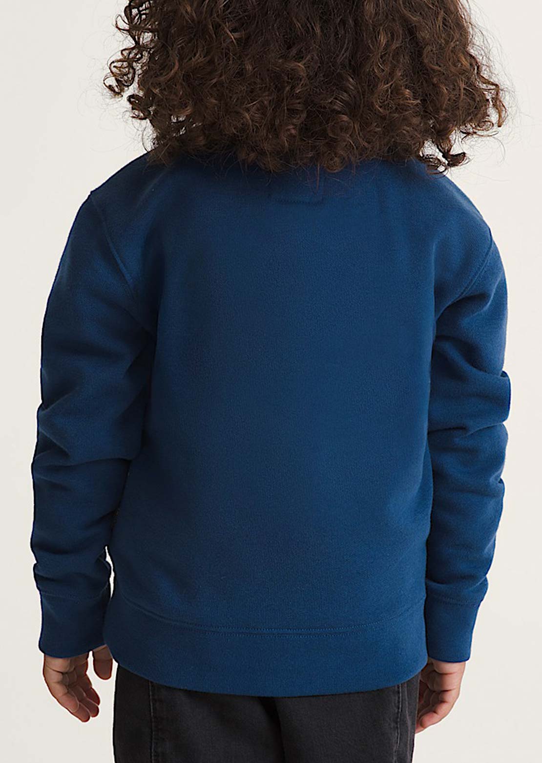 Vans Toddler Stretch Logo Crewneck Sweatshirt Deep Indigo/Flame