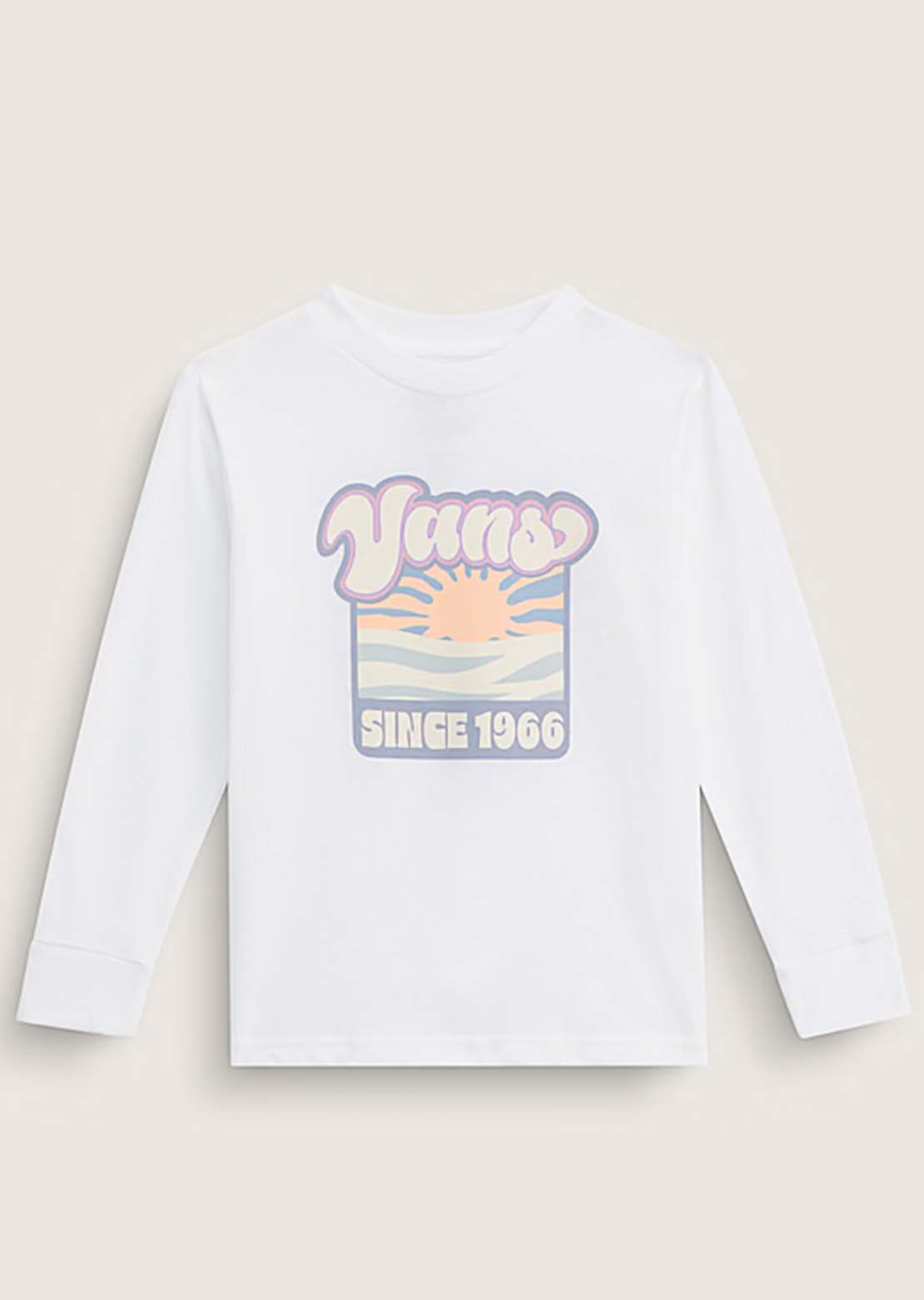 Vans Toddler Sun Dip Long Sleeve White
