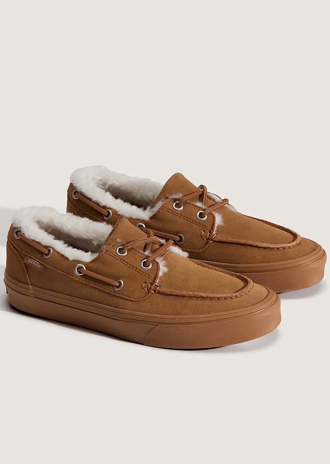 Vans Unisex 2-Eyelet Boat Shoes Sherpa Chipmunk