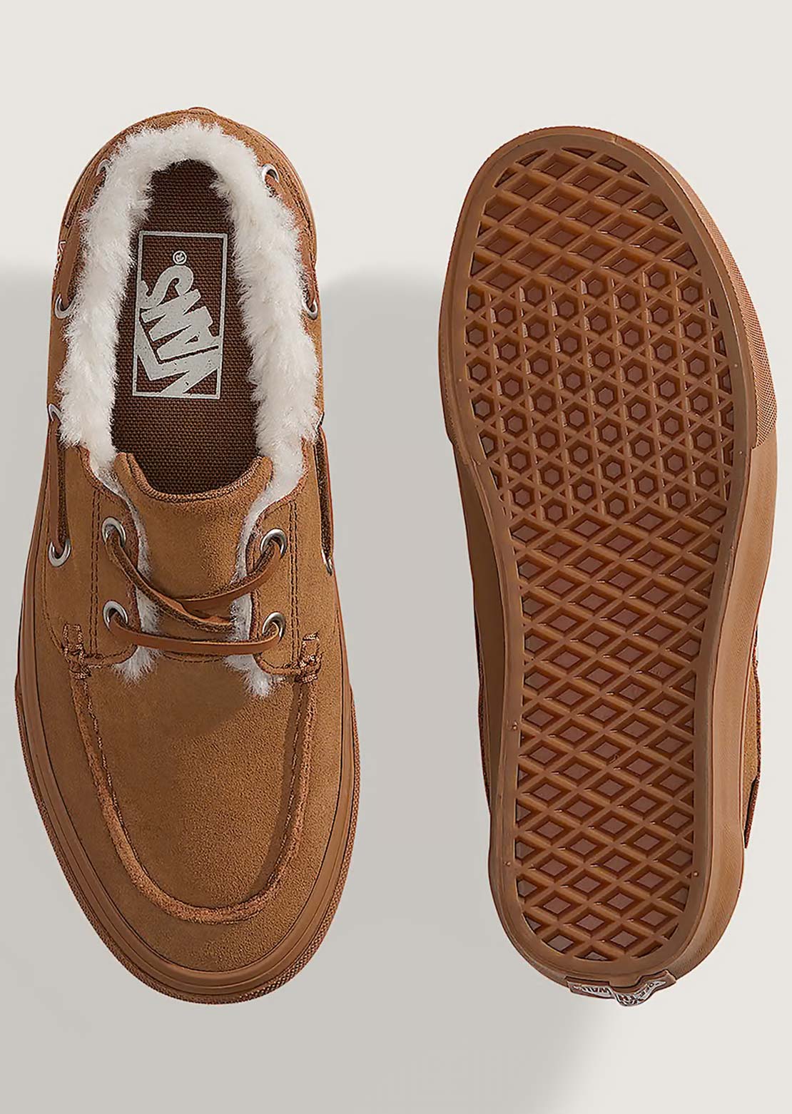 Vans Unisex 2-Eyelet Boat Shoes Sherpa Chipmunk