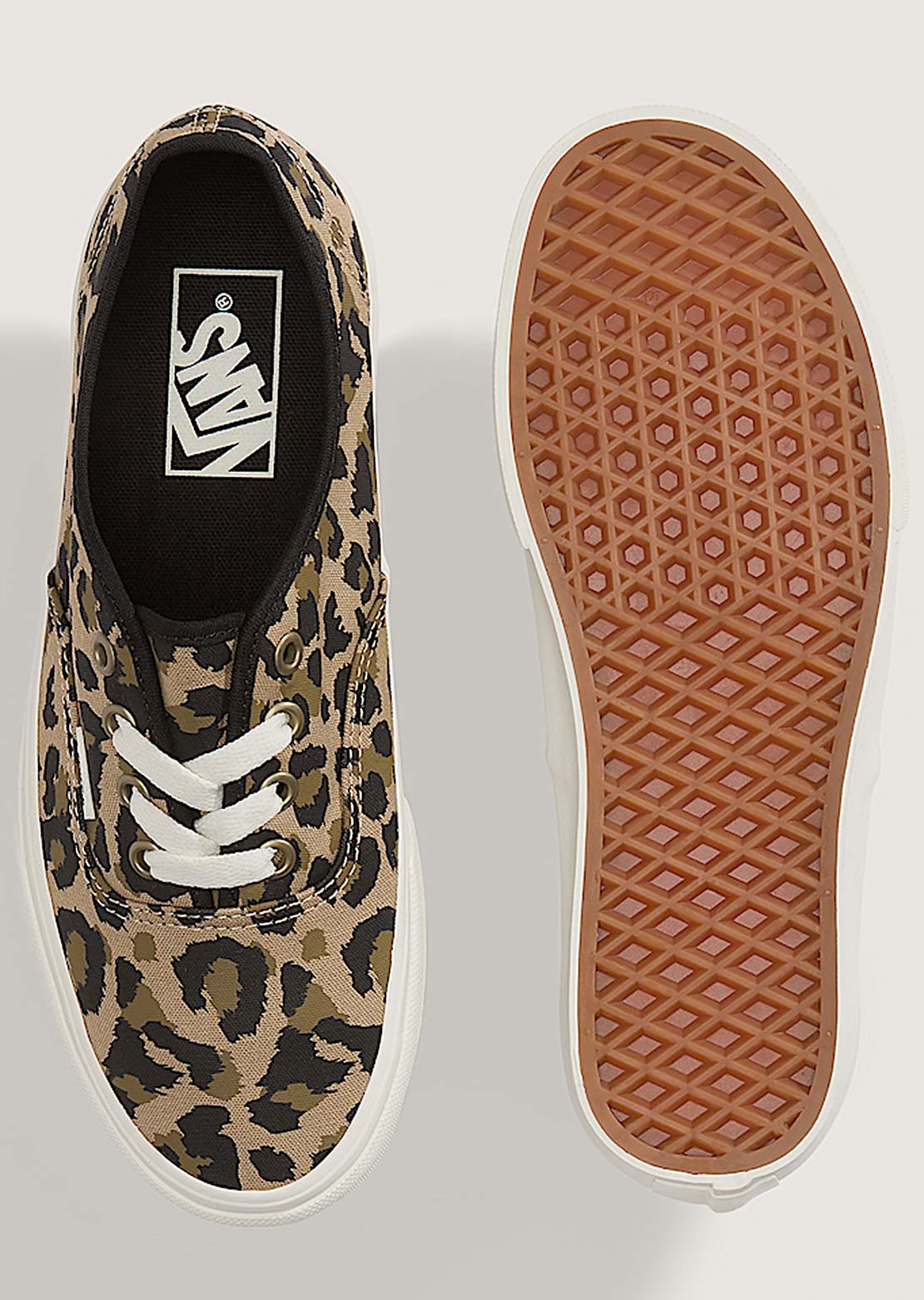 Vans Unisex Authentic Shoes Leopard Black/Incense