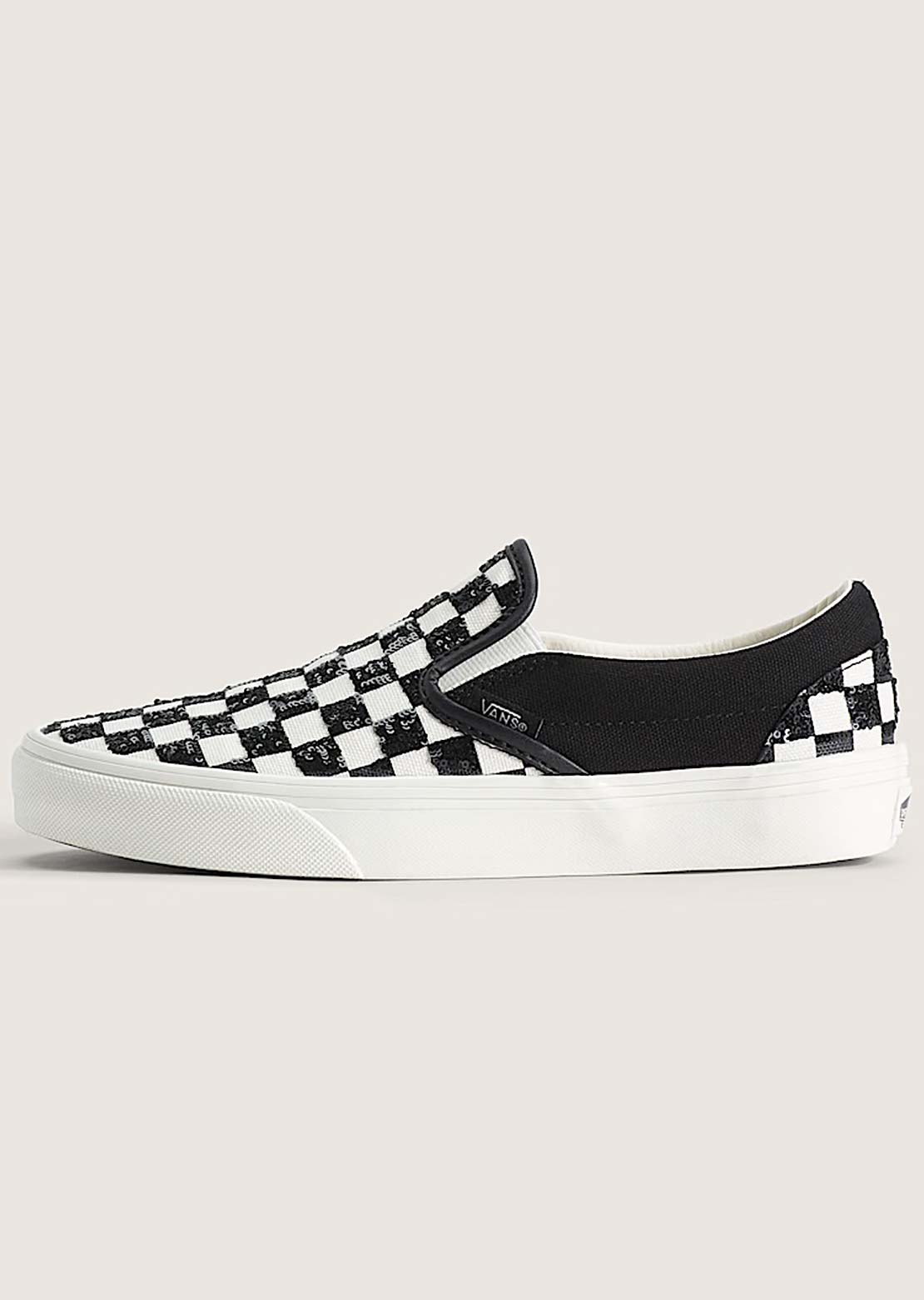 Vans Unisex Classic Slip-On Shoes Beaded Checkerboard
