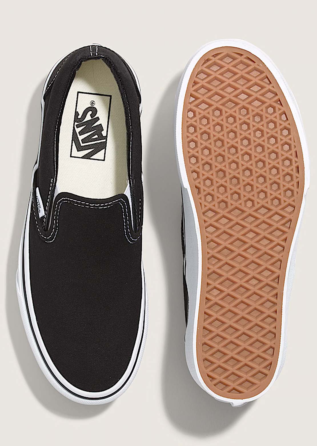 Vans Unisex Classic Slip-On Stackform Shoes Black/True White