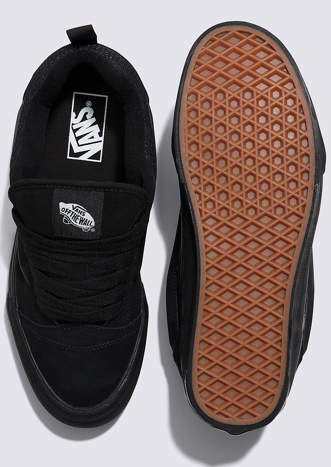 Vans Unisex KNU Skool Shoes Black/Black