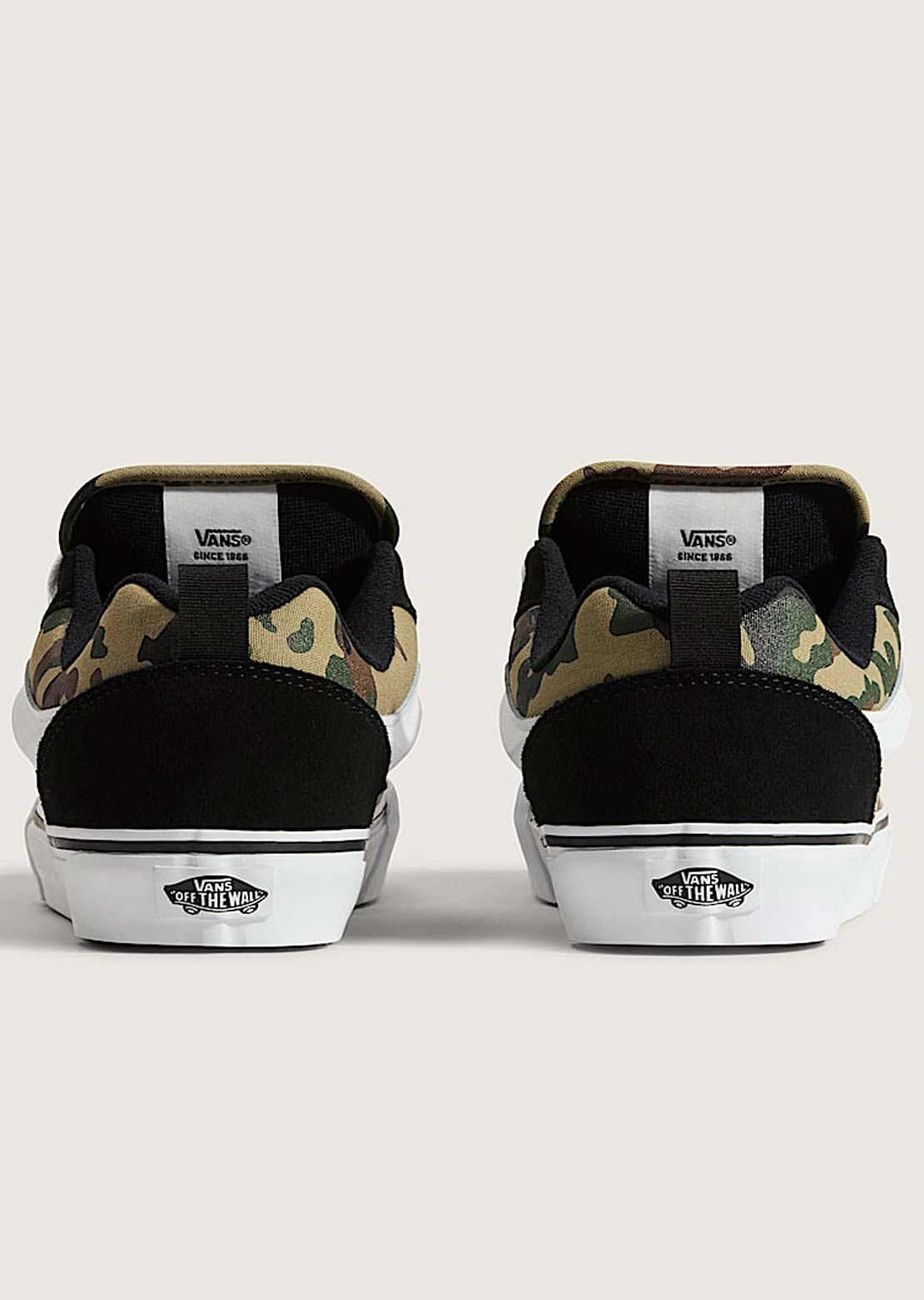 Vans Unisex Knu Skool Shoes Camo Black/Green