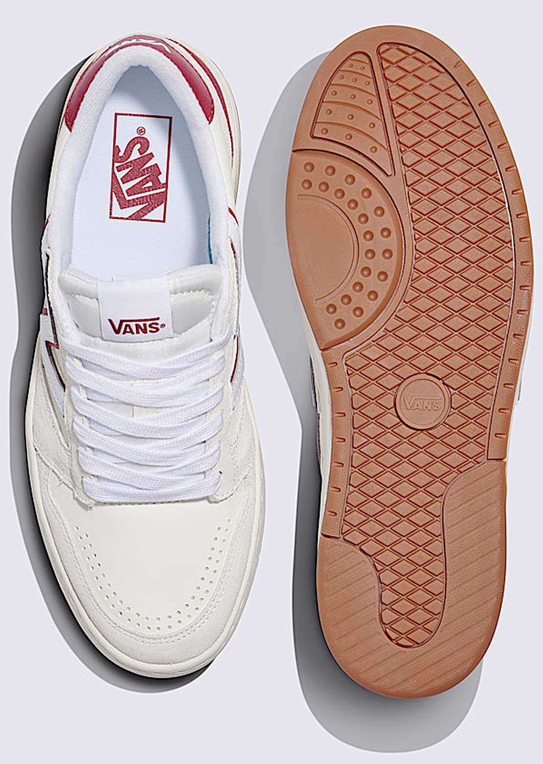 Vans Unisex Lowland 2.0 Shoes Vintage Red/Gum