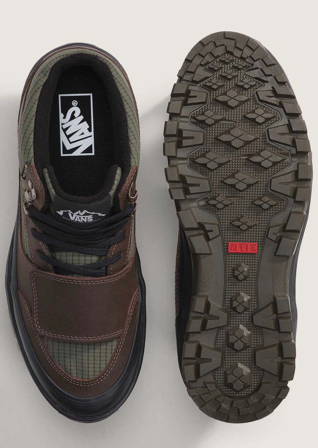 Vans Unisex MTE Mountain Mid GORE-TEX Insulated Boots Dark Green/Dark Brown