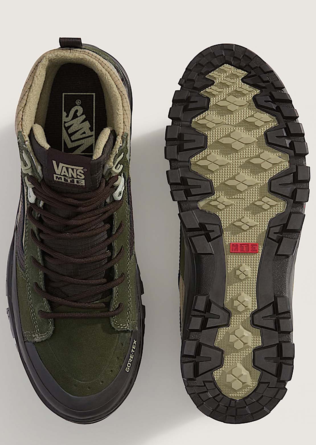 Vans Unisex MTE SK8-HI GORE-TEX Insulated Boots Dark Green/Dark Brown