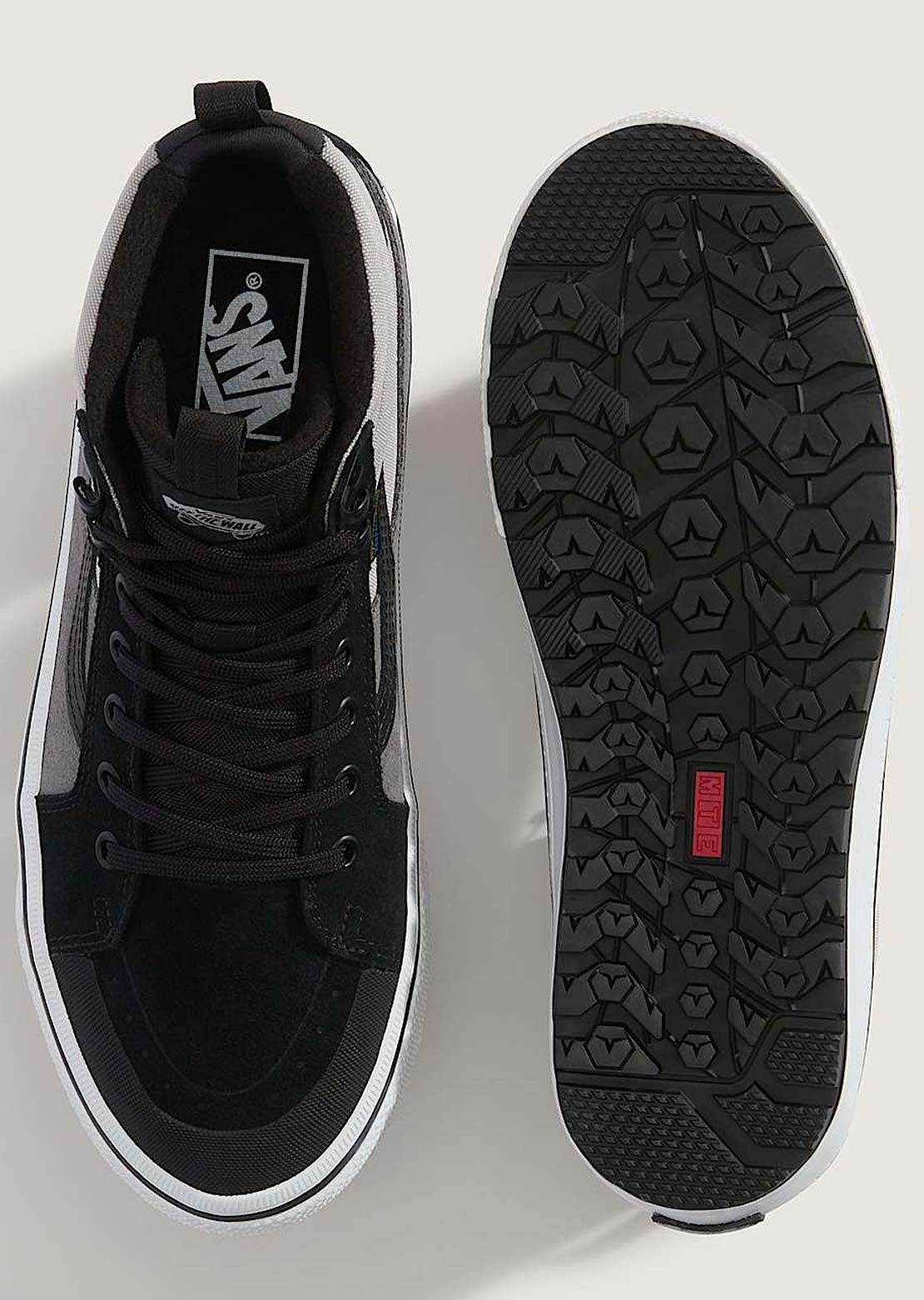 Vans Unisex MTE SK8-HI Waterproof Insulated Boots Gray Black