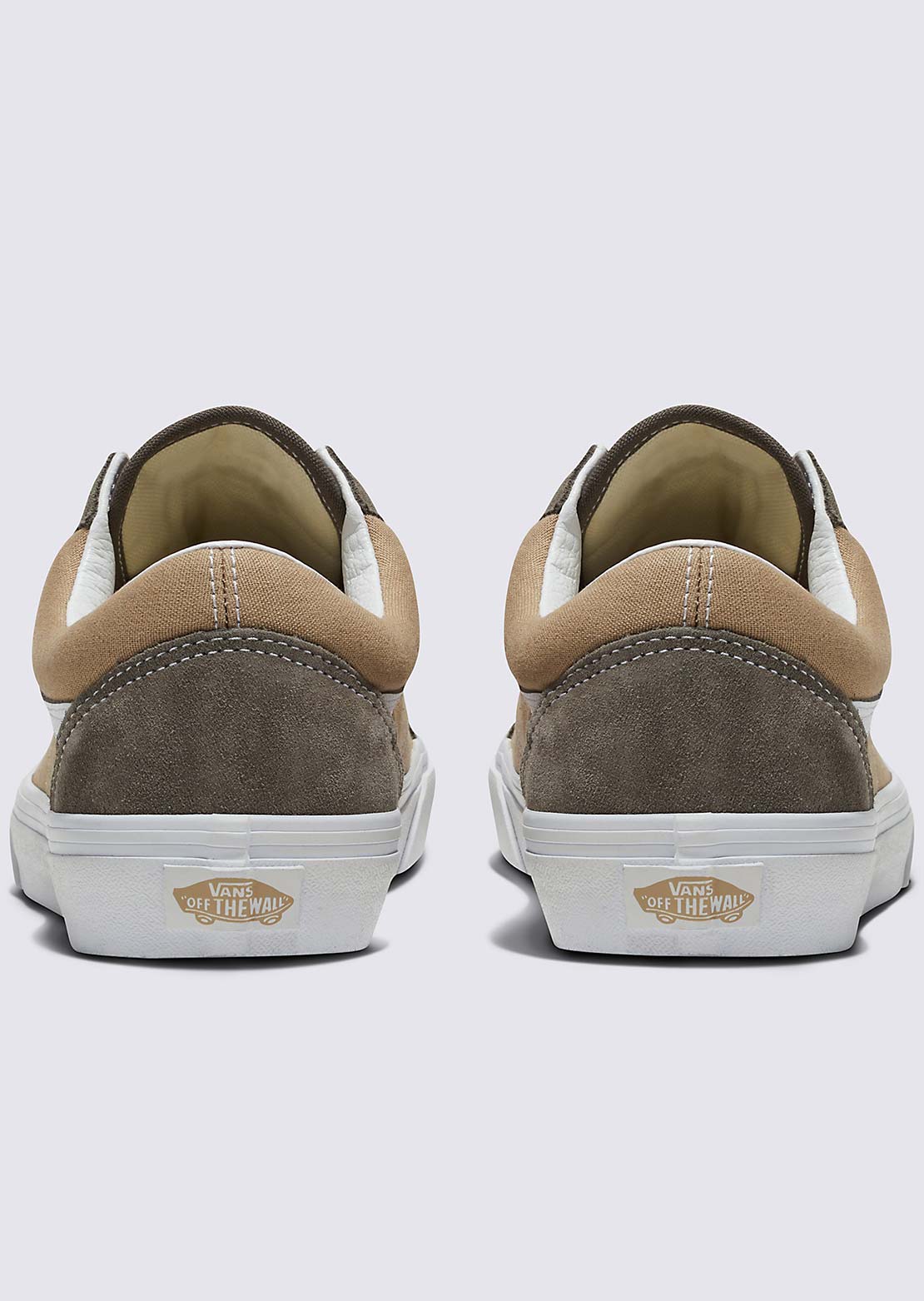 Vans Unisex Old Skool Shoes Canvas/Suede Block Brown