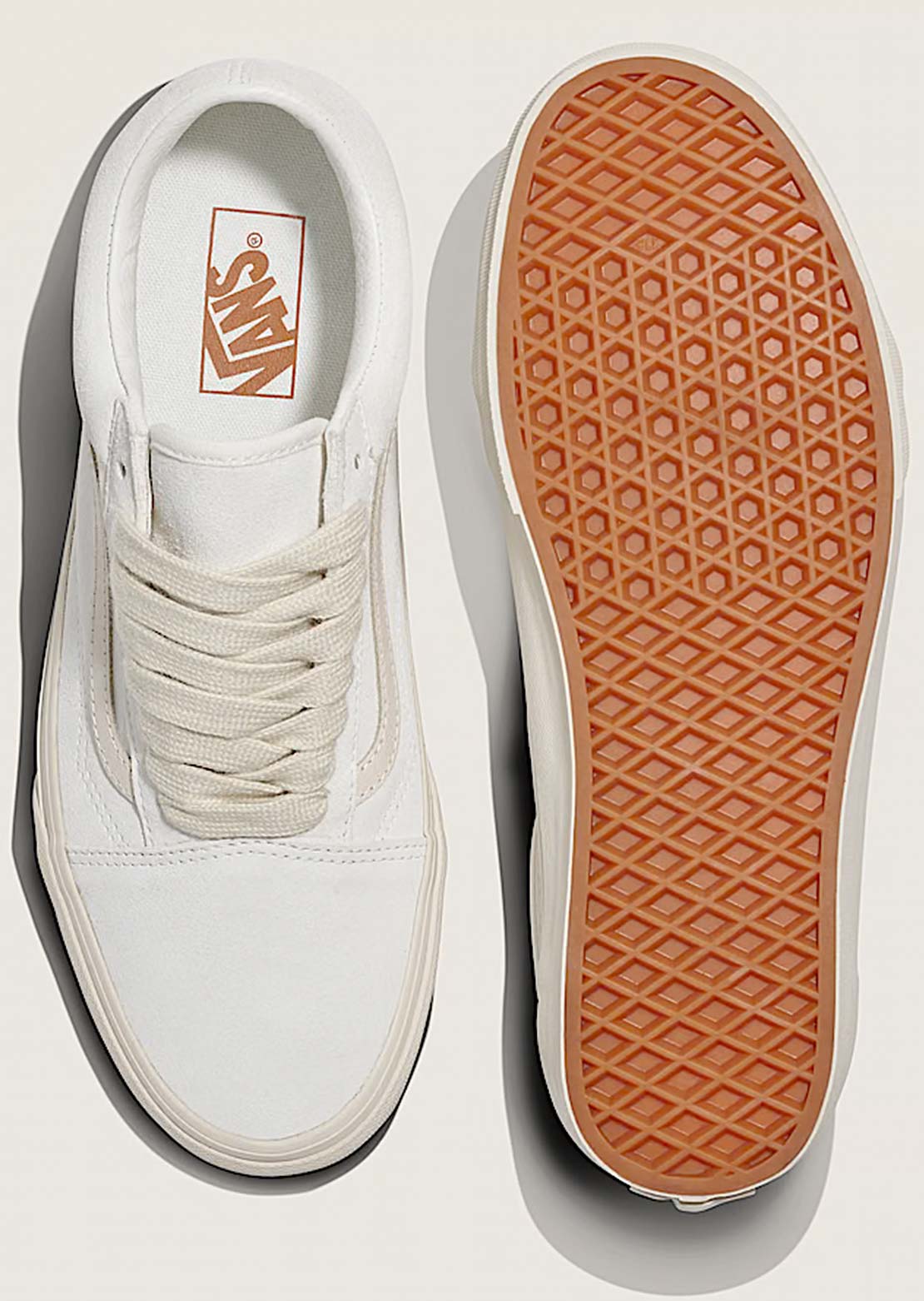 Vans Unisex Old Skool Shoes Oversized Lace Marshmallow