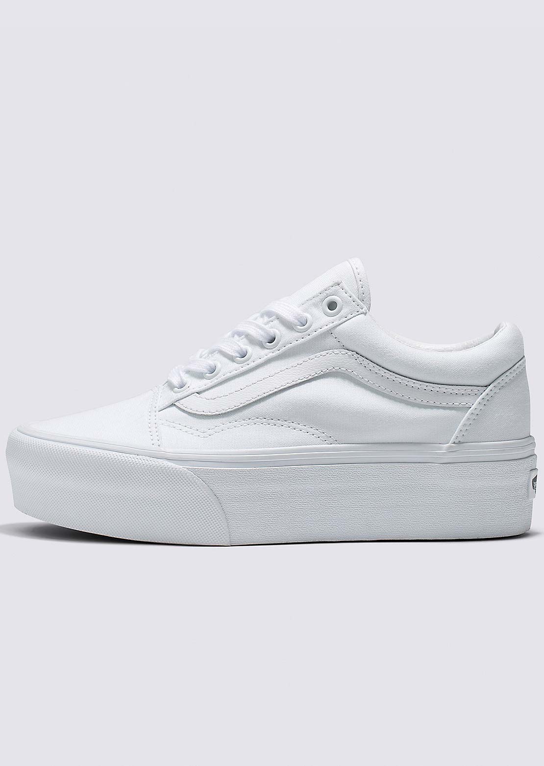 Vans Unisex Old Skool Stackform Shoes True White