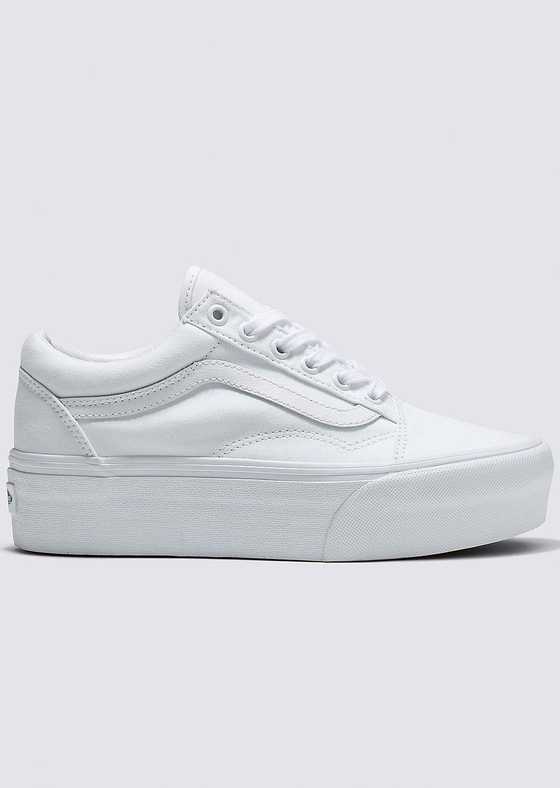 Vans Unisex Old Skool Stackform Shoes True White